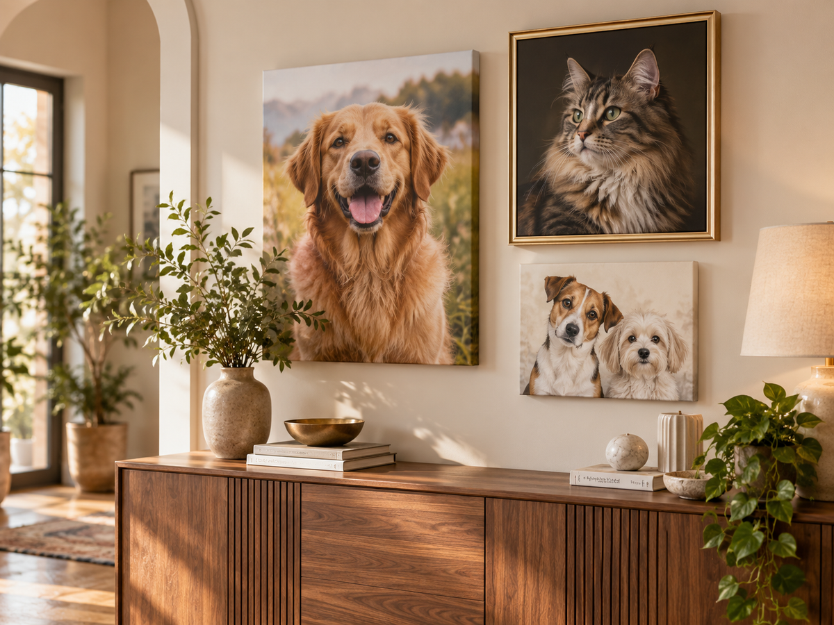 8 Pet Photo Ideas That Make Beautiful Canvas Wall Art