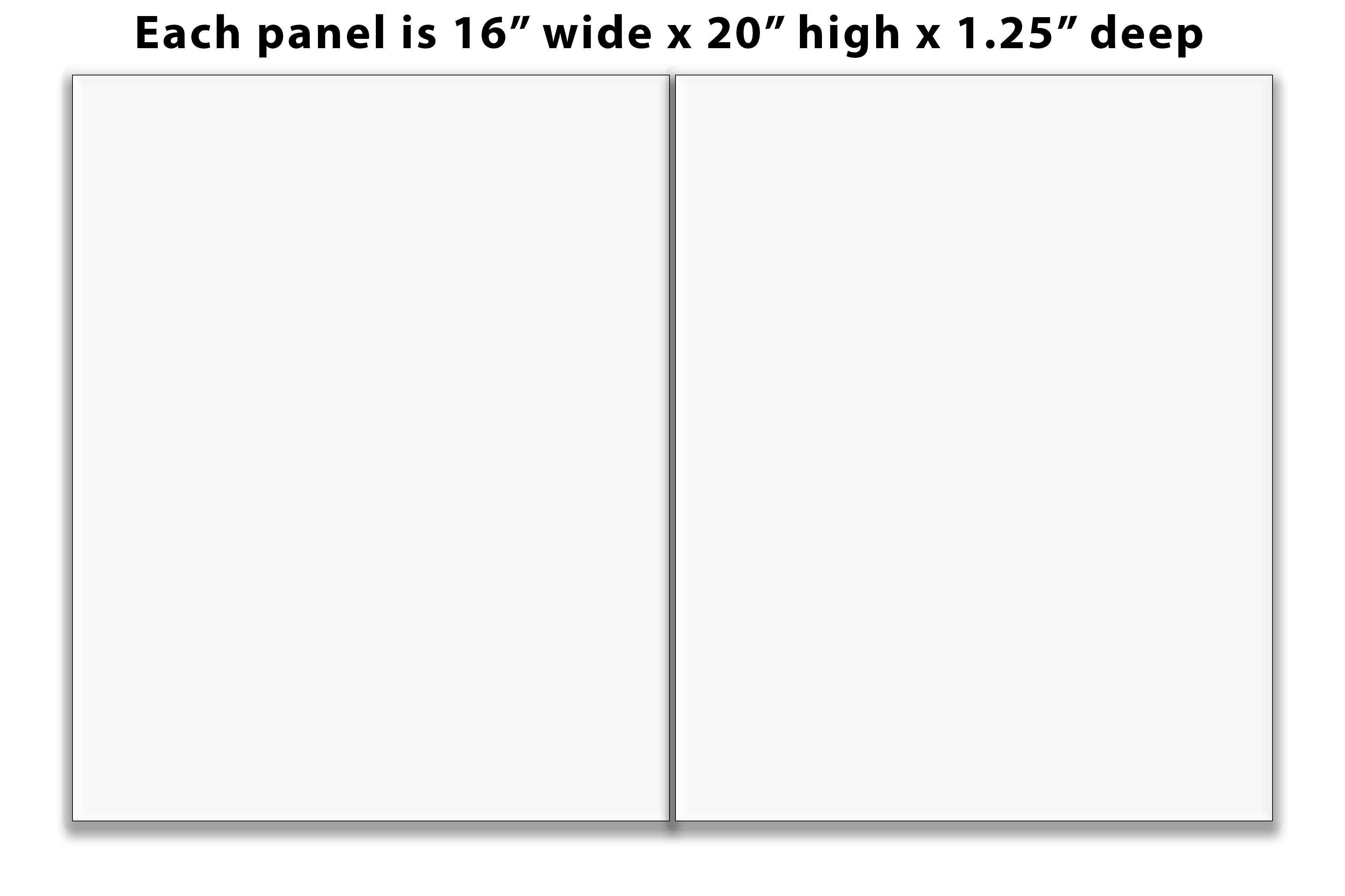 split Canvas Print 2-panel diptych no frame