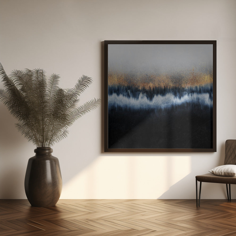 Golden Horizon Abstract Wall Artwork 0