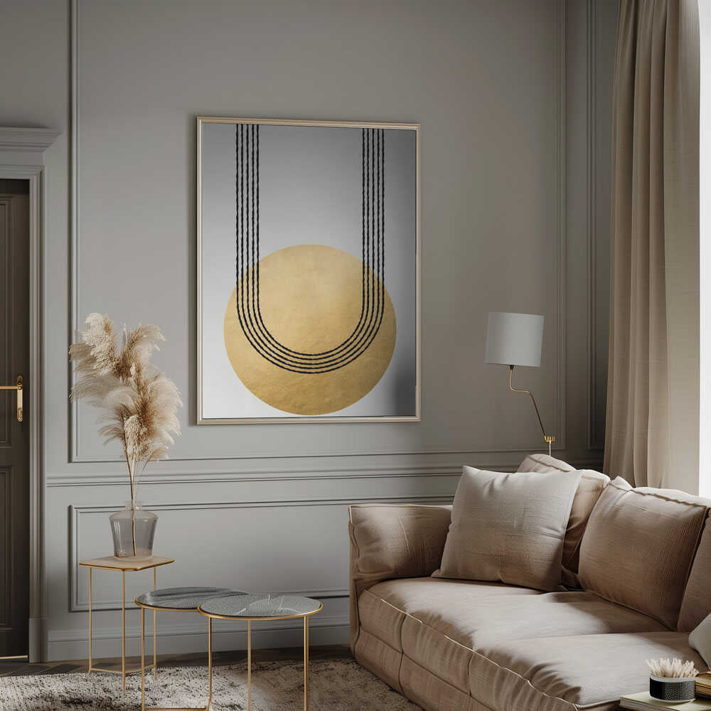 Gold balance – abstract wall art, additional artwork view 16