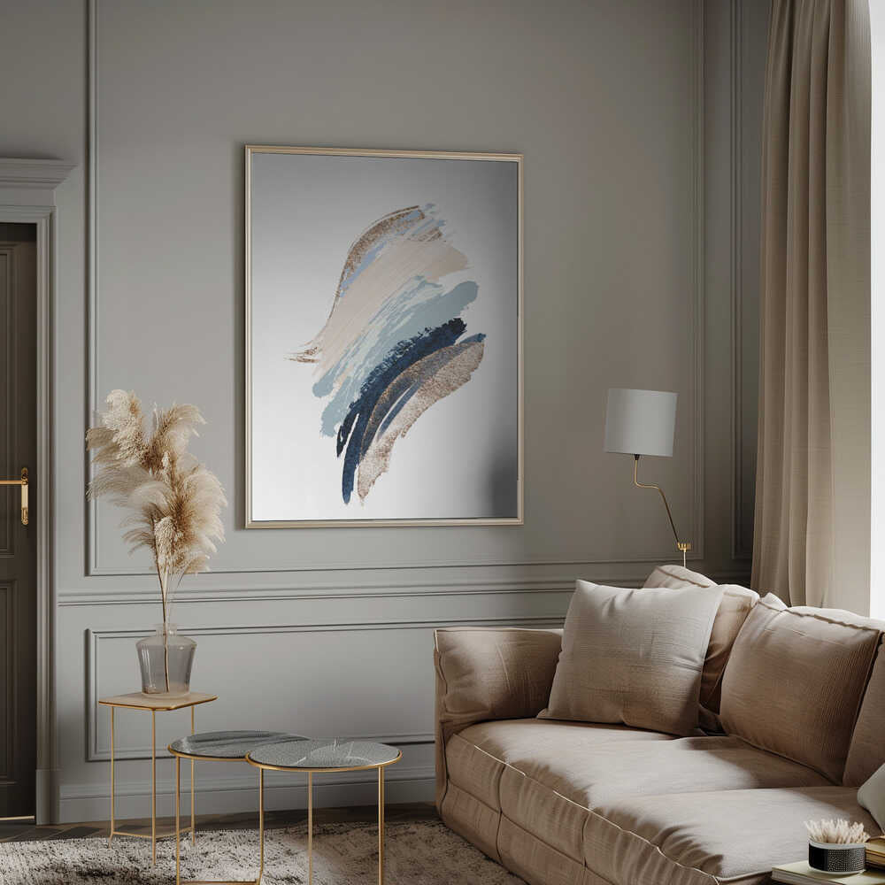 Smooth Shapes-1 – abstract wall art, additional artwork view 16
