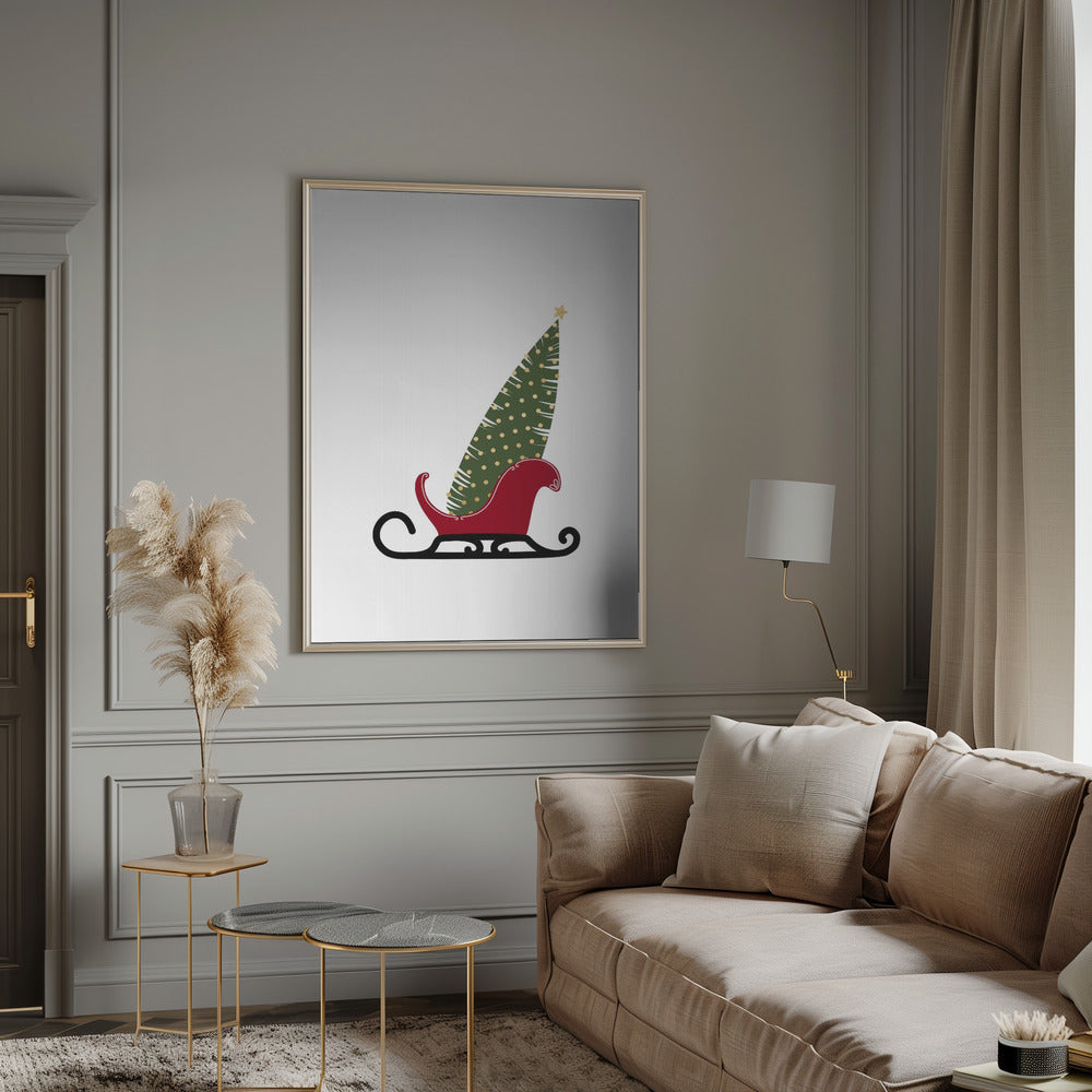 Wall art Let's go (gold)