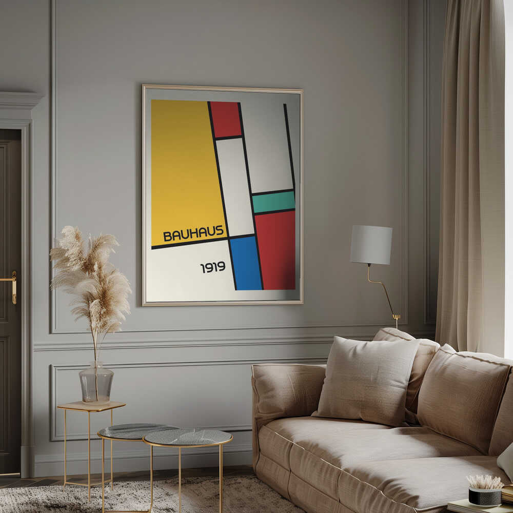 Wall art Bauhaus Geometric Design Retro