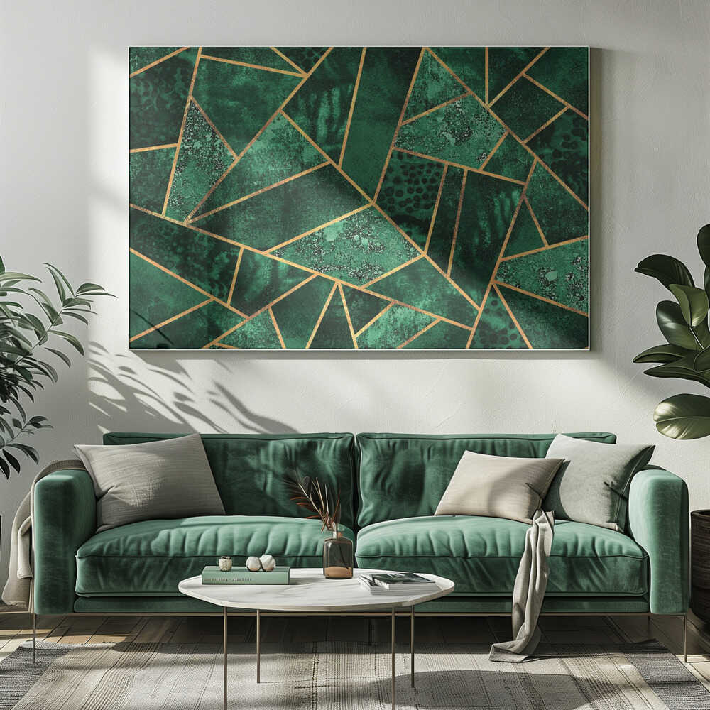 Wall art Deep Emerald