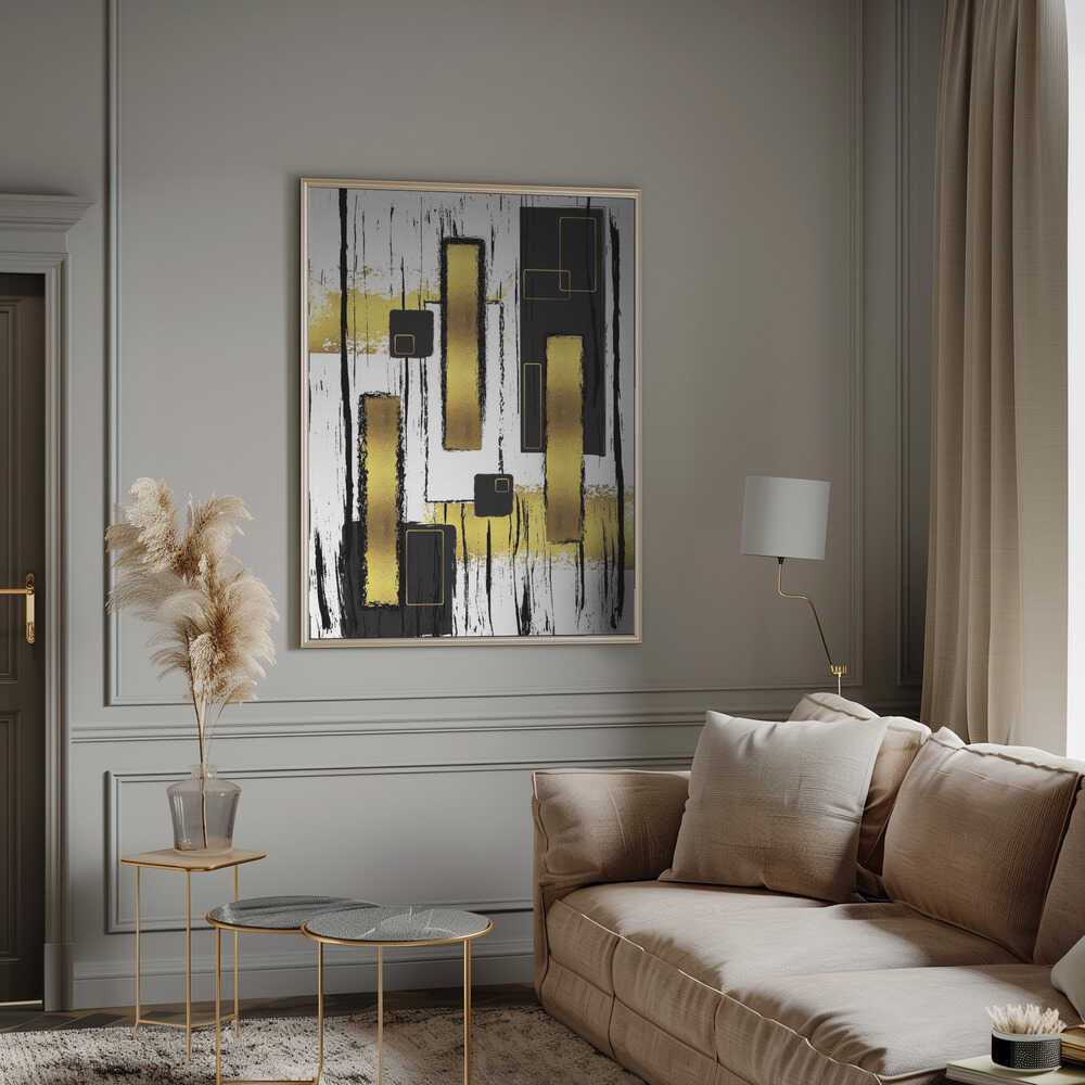 Wall art ABSTRACT ART Lively geometric fun