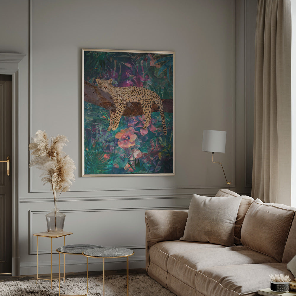 Wall art Leopard Jungle2 01