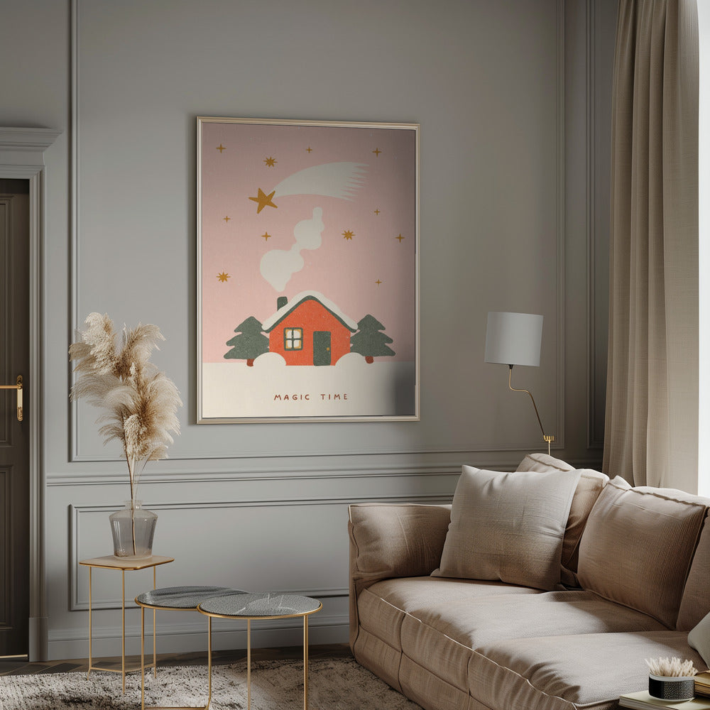 Wall art A magical time at Christmas Canvas Print