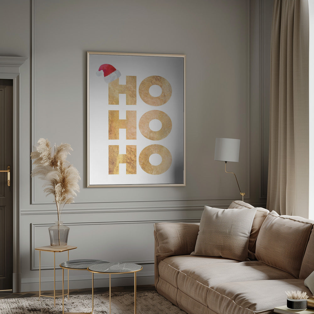 Wall art Hohoho typography Canvas Print