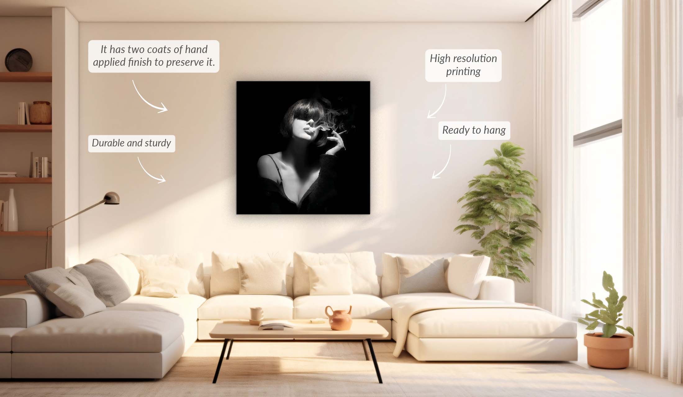 Wall art-Mystery smoker-Wall Decor