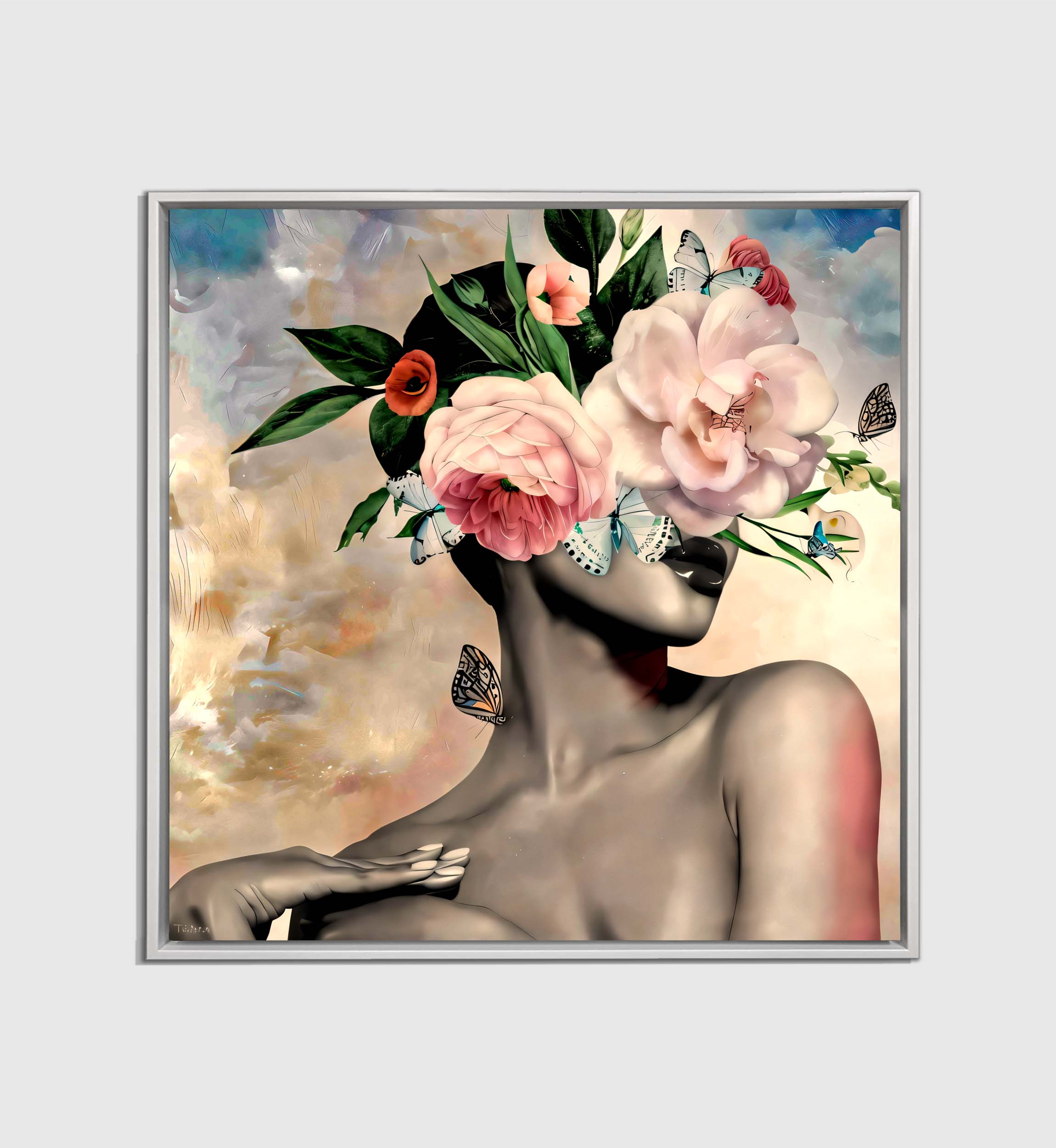 Wall Art Flower Head- Fine Art Canvas