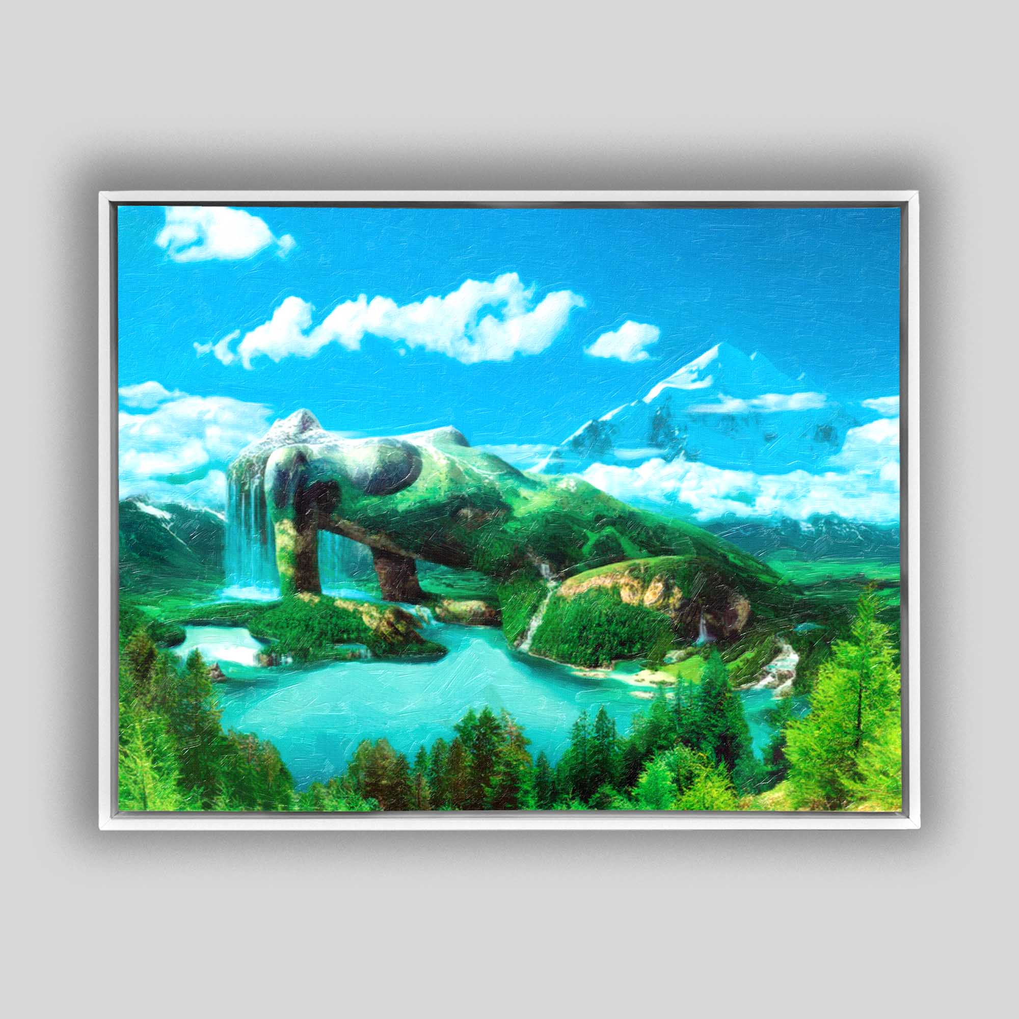 "Mother Nature"- Fine Art Canvas- Wall Art- Diamond varnish.