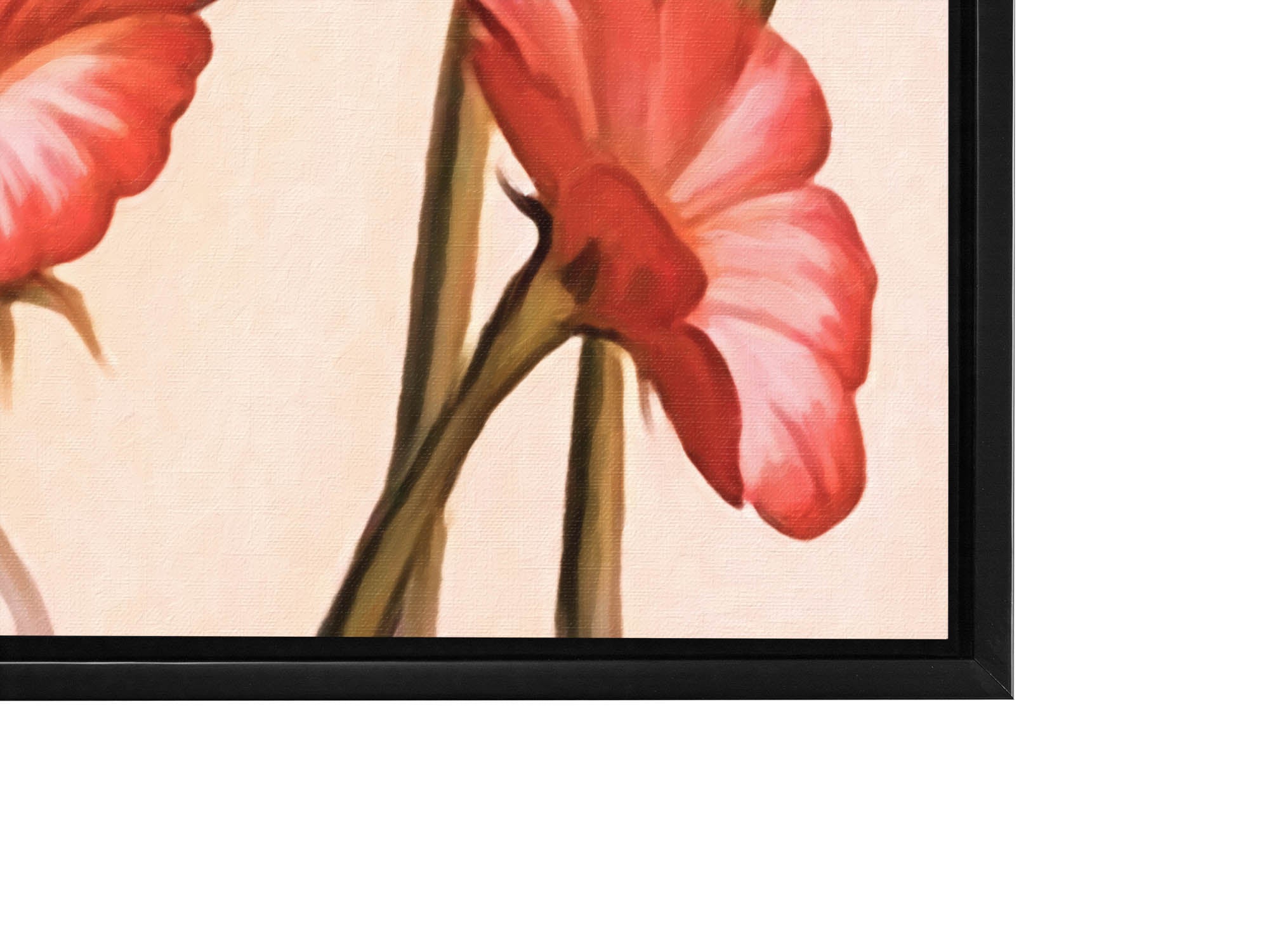 Wall Art Abstract Flower Face- Fine Canvas