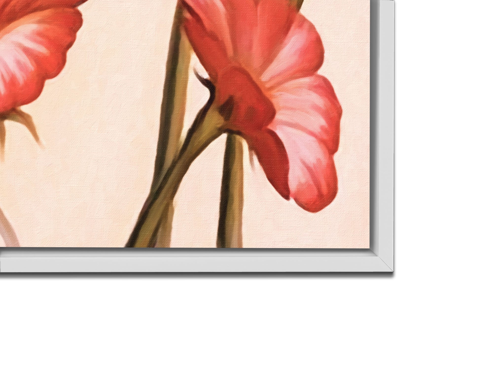 Wall Art Abstract Flower Face- Fine Canvas