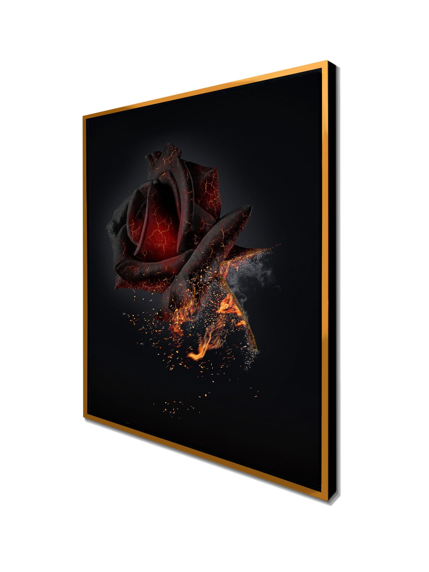 Canvas Print-Burning Rose-Wall art
