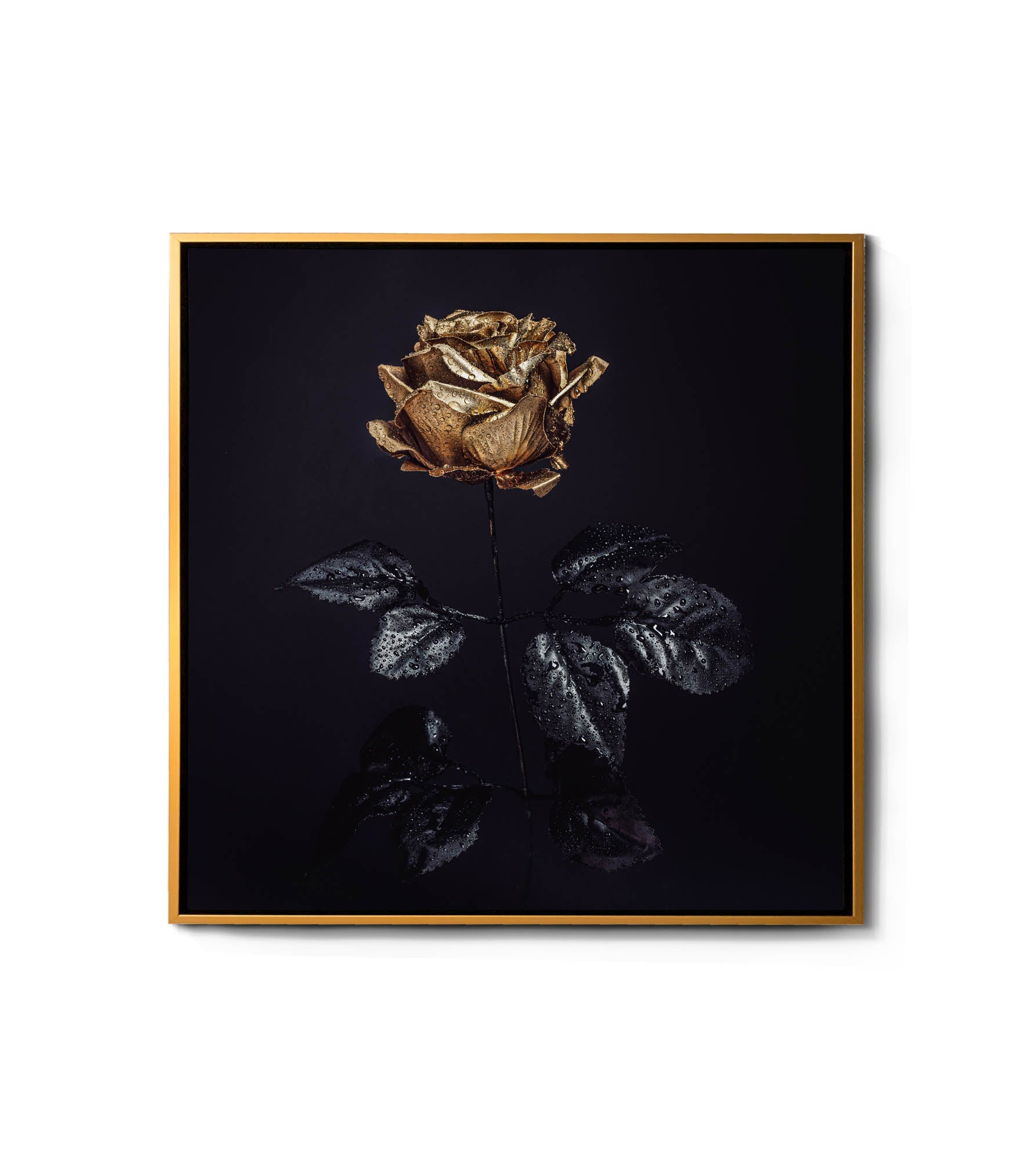 Wall Art-Gold Rose -Canvas Print