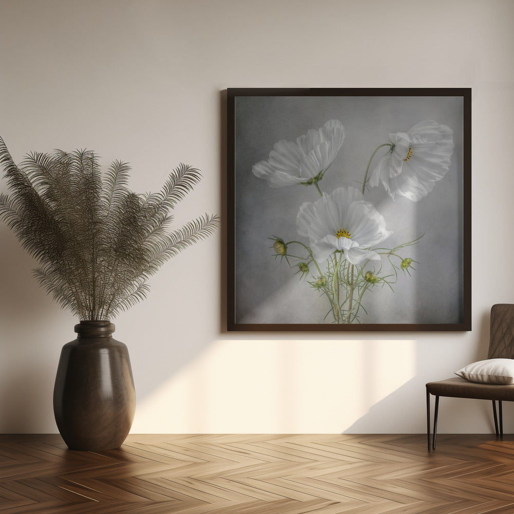 Cosmos Charm Irises Wall Artwork 0