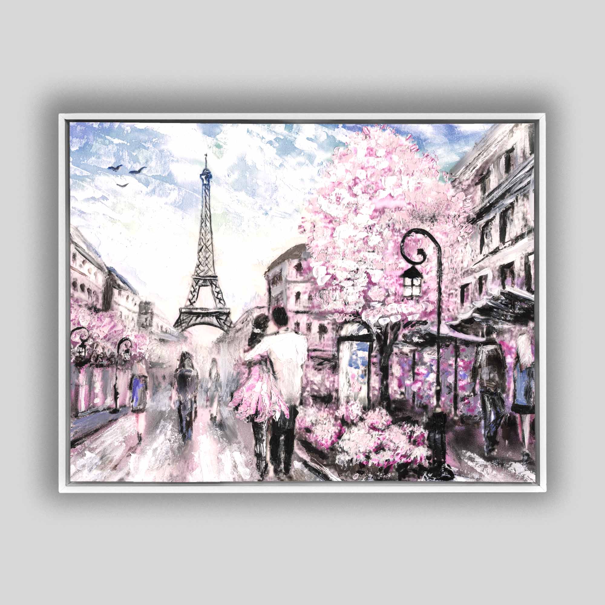 Pretty Pink Paris- Canvas Wall Decor-Wal Art