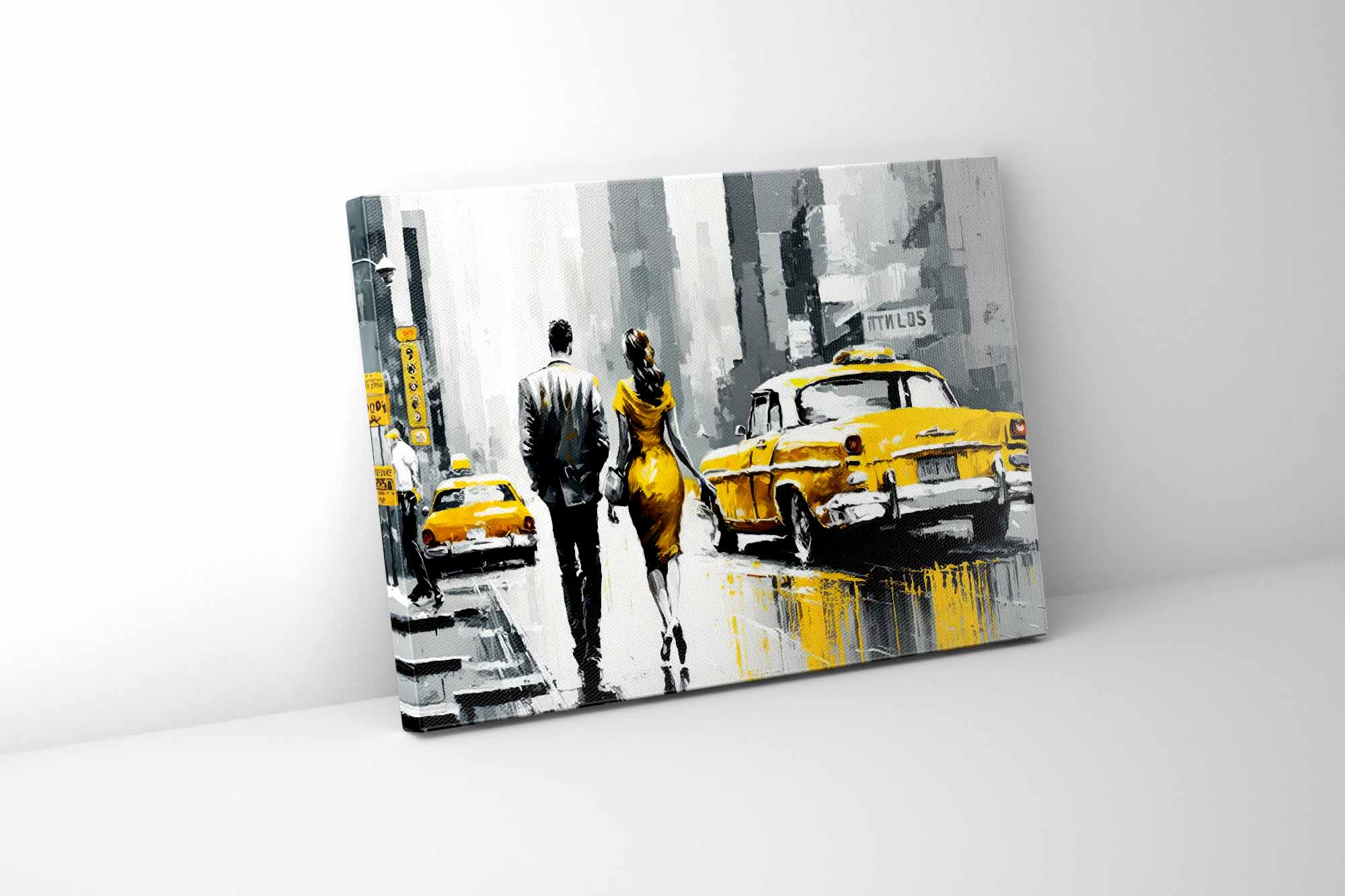 Wall Art-Vintage New York Scene-Canvas Print