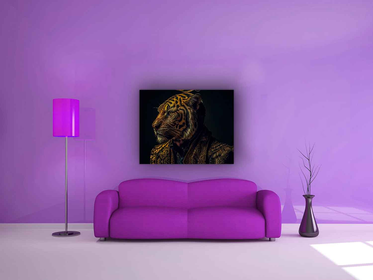 Wildlife Canvas-Emperor Tiger-Modern Art.