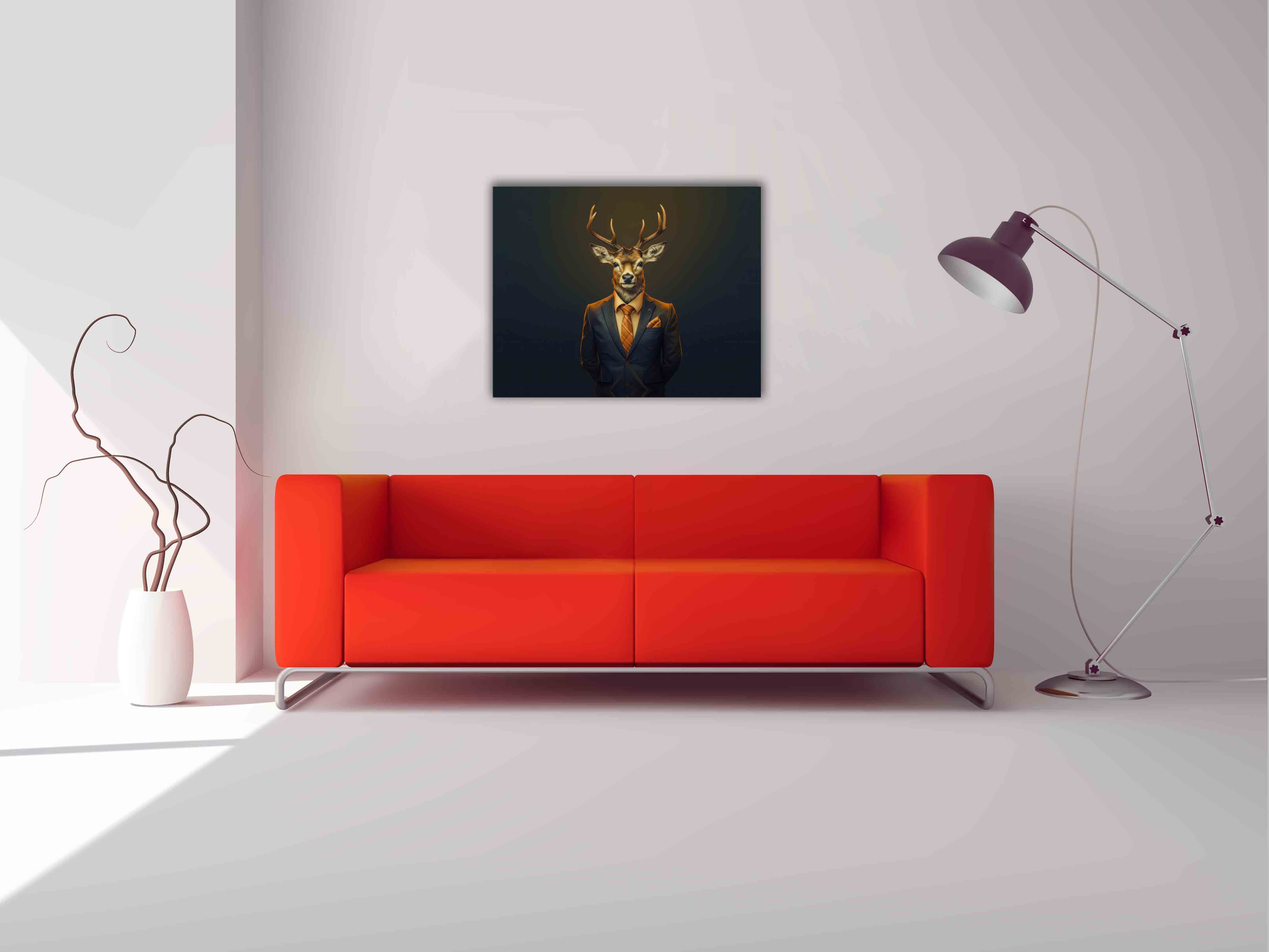 Wall Art Chief deer- Modern art-Wildlife Canvas Art
