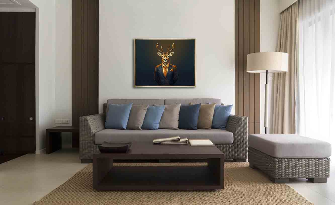 Wall Art Chief deer- Modern art-Wildlife Canvas Art