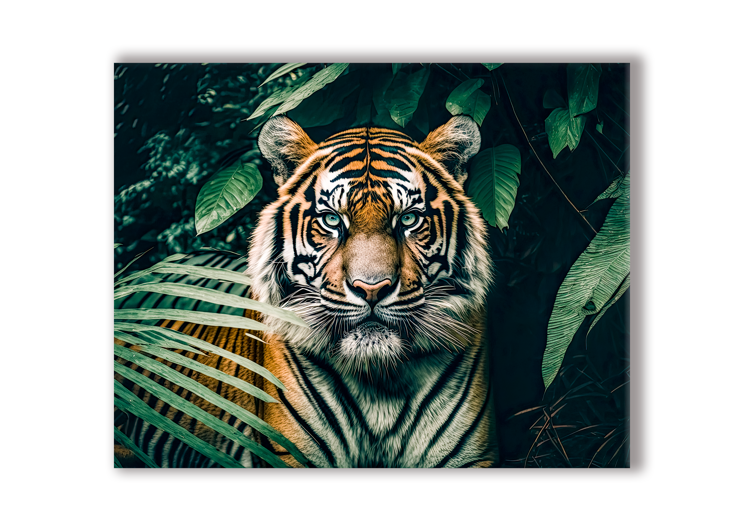 Canvas print-The Tiger- Gold varnish