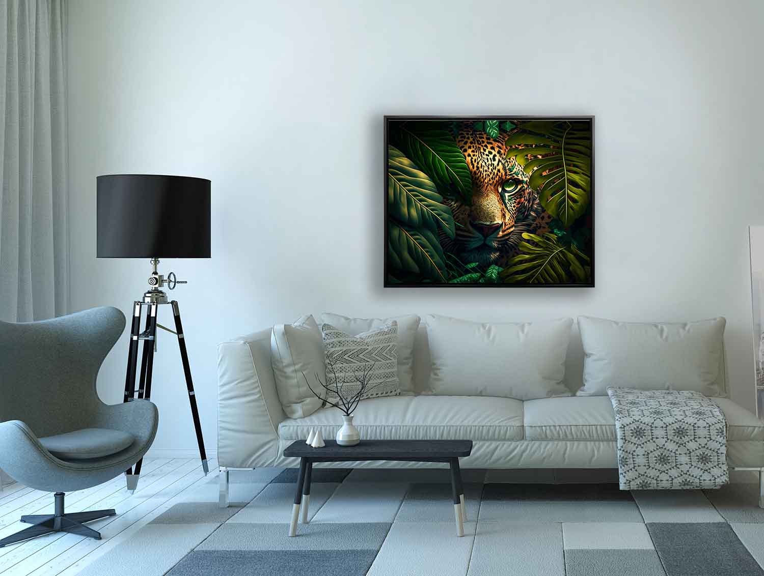 The leopard in the wildlife- Animal Canvas Art -