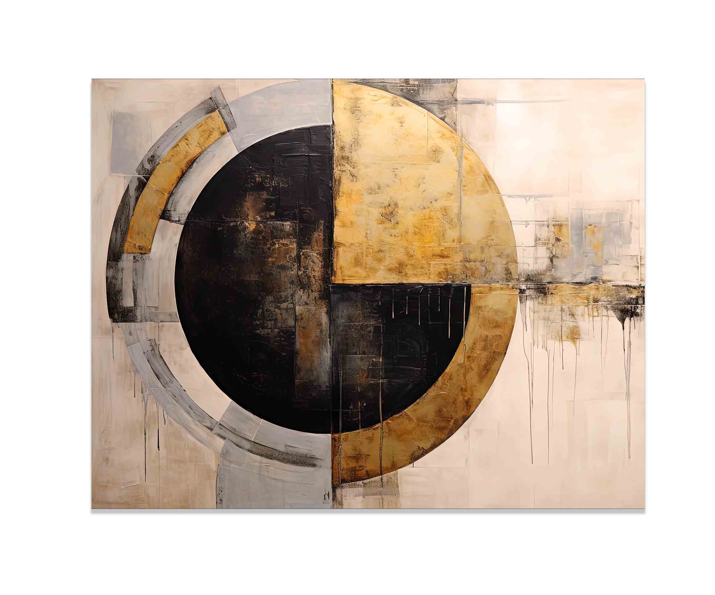 Wall Art Abstract Sun -Canvas print- Modern Art