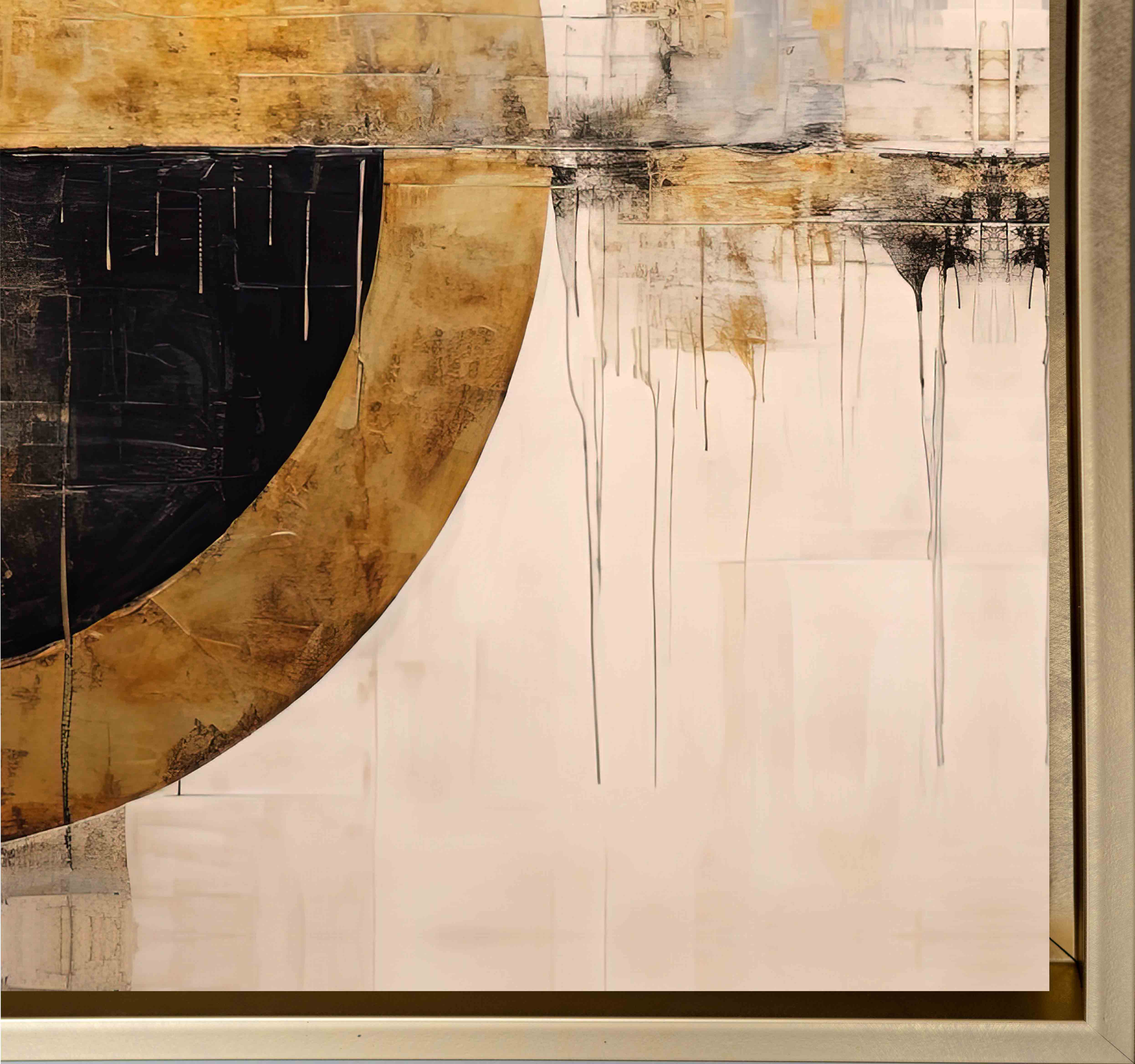 Wall Art Abstract Sun -Canvas print- Modern Art