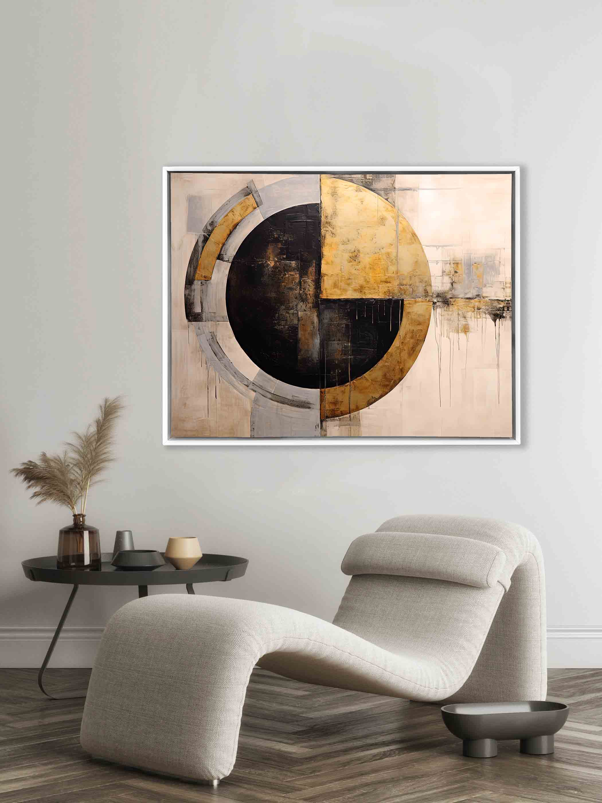 Wall Art Abstract Sun -Canvas print- Modern Art