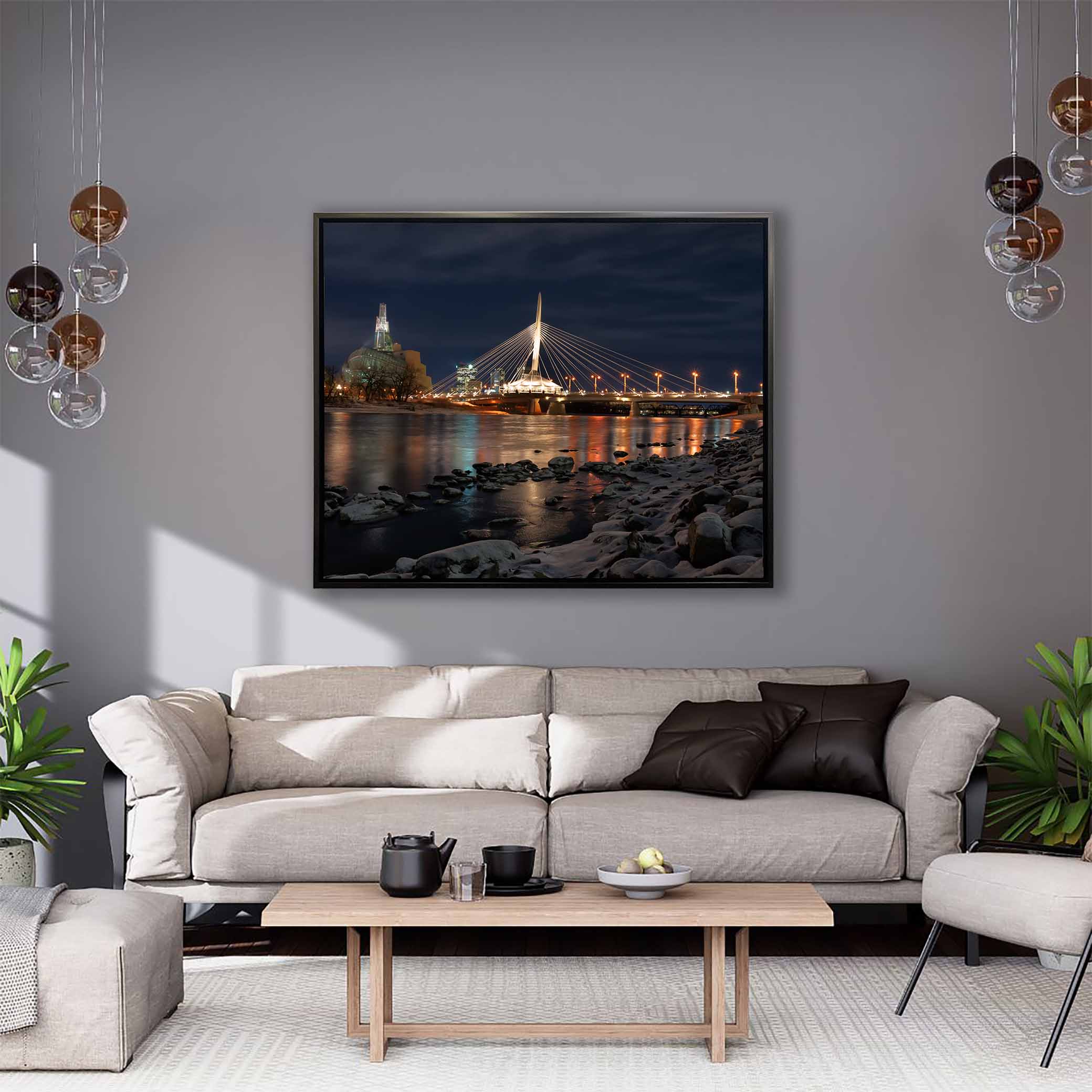 Winnipeg Skyline Wall Art - Canvas Prints - RGB Varnish