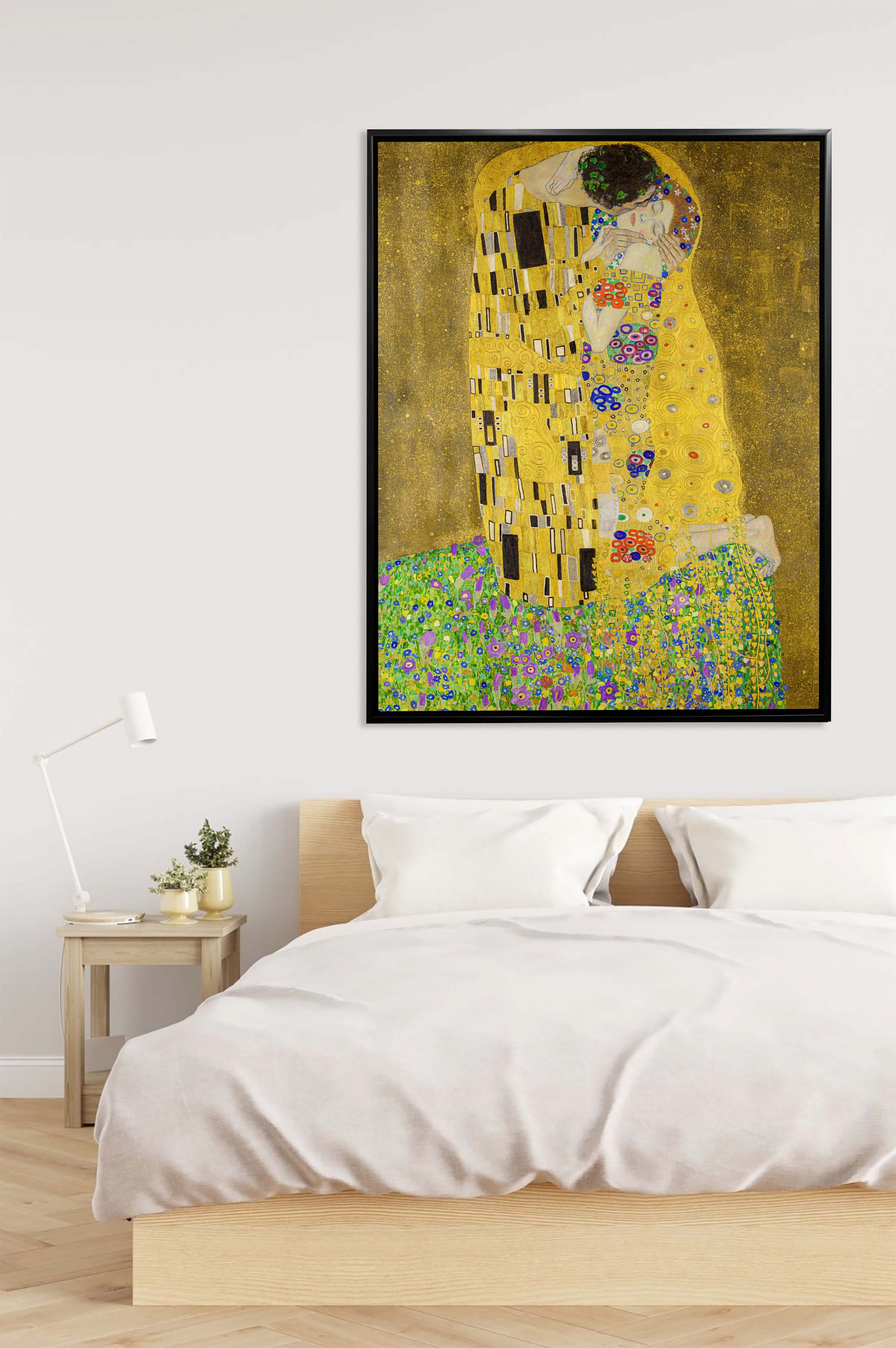 Wall Art The Kiss" Fine Art-Gold varnish