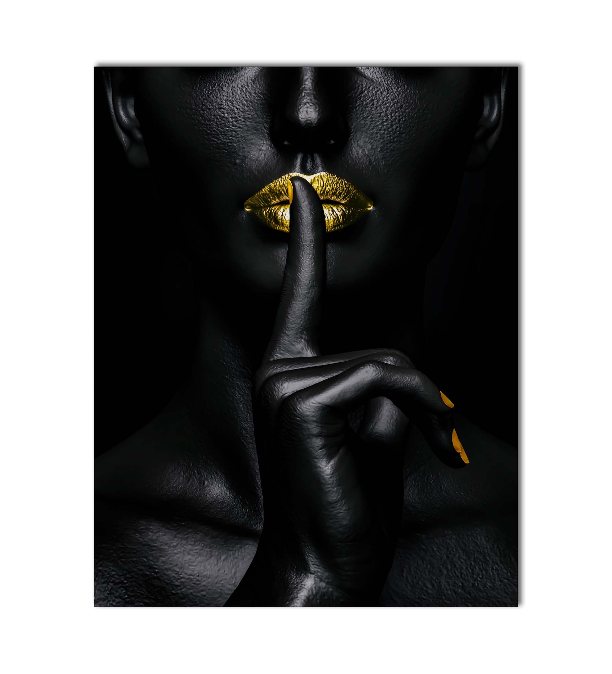 Noir Or-Abstract Gold and Black Wall art- Fine Art-