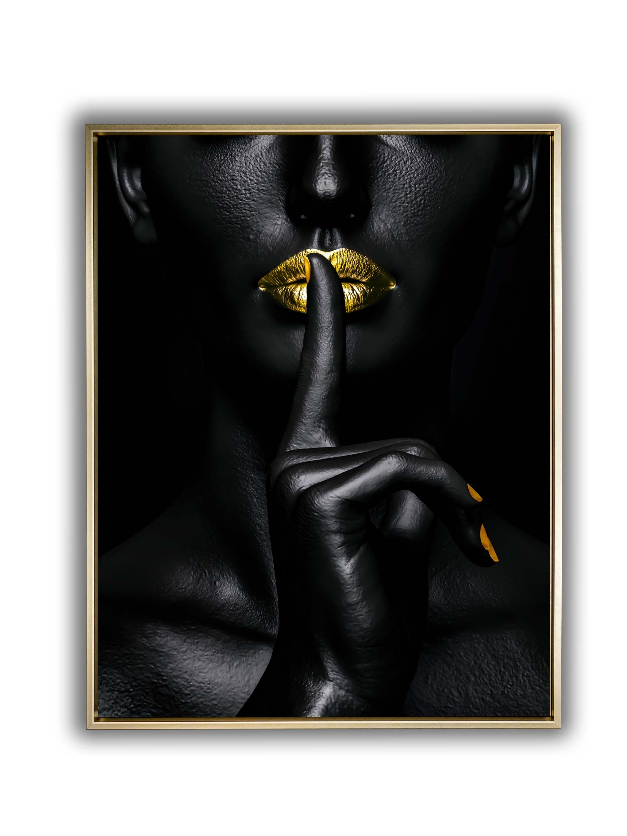 Noir Or-Abstract Gold and Black Wall art- Fine Art-