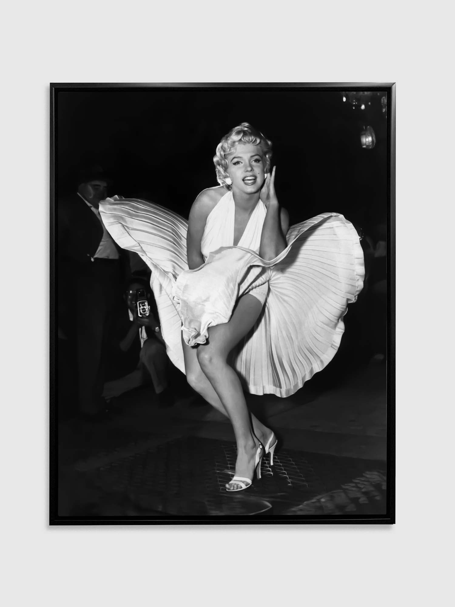 Wall Art-Iconic Scene of Marilynn in White dress- Canvas Print