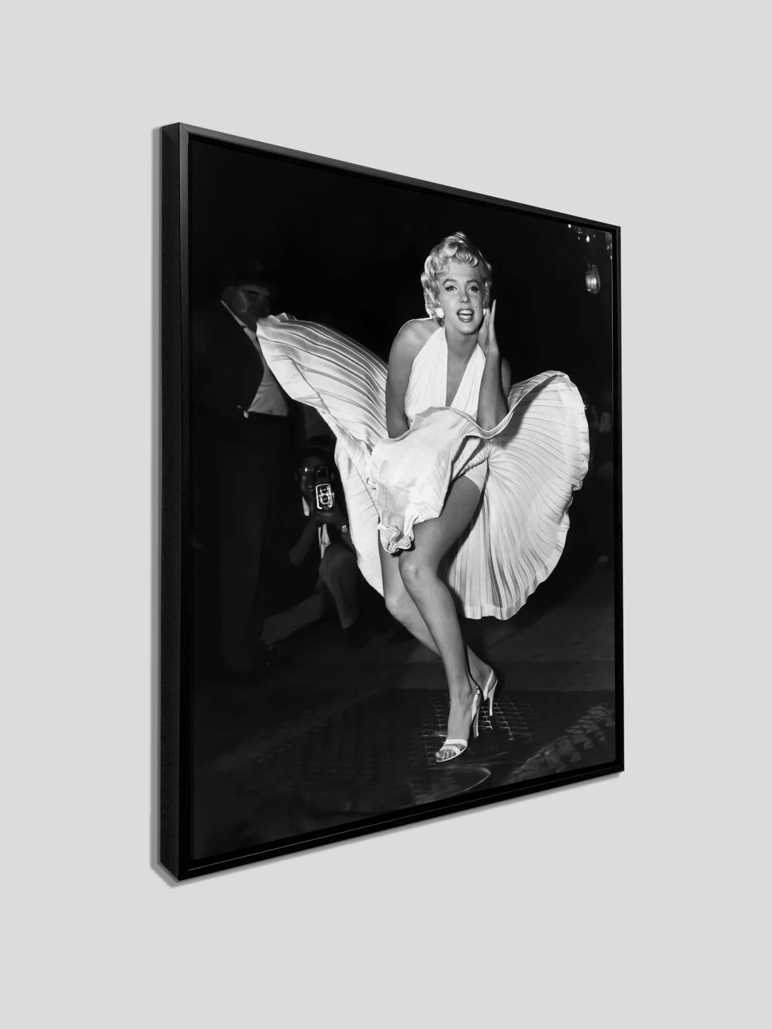 Wall Art-Iconic Scene of Marilynn in White dress- Canvas Print