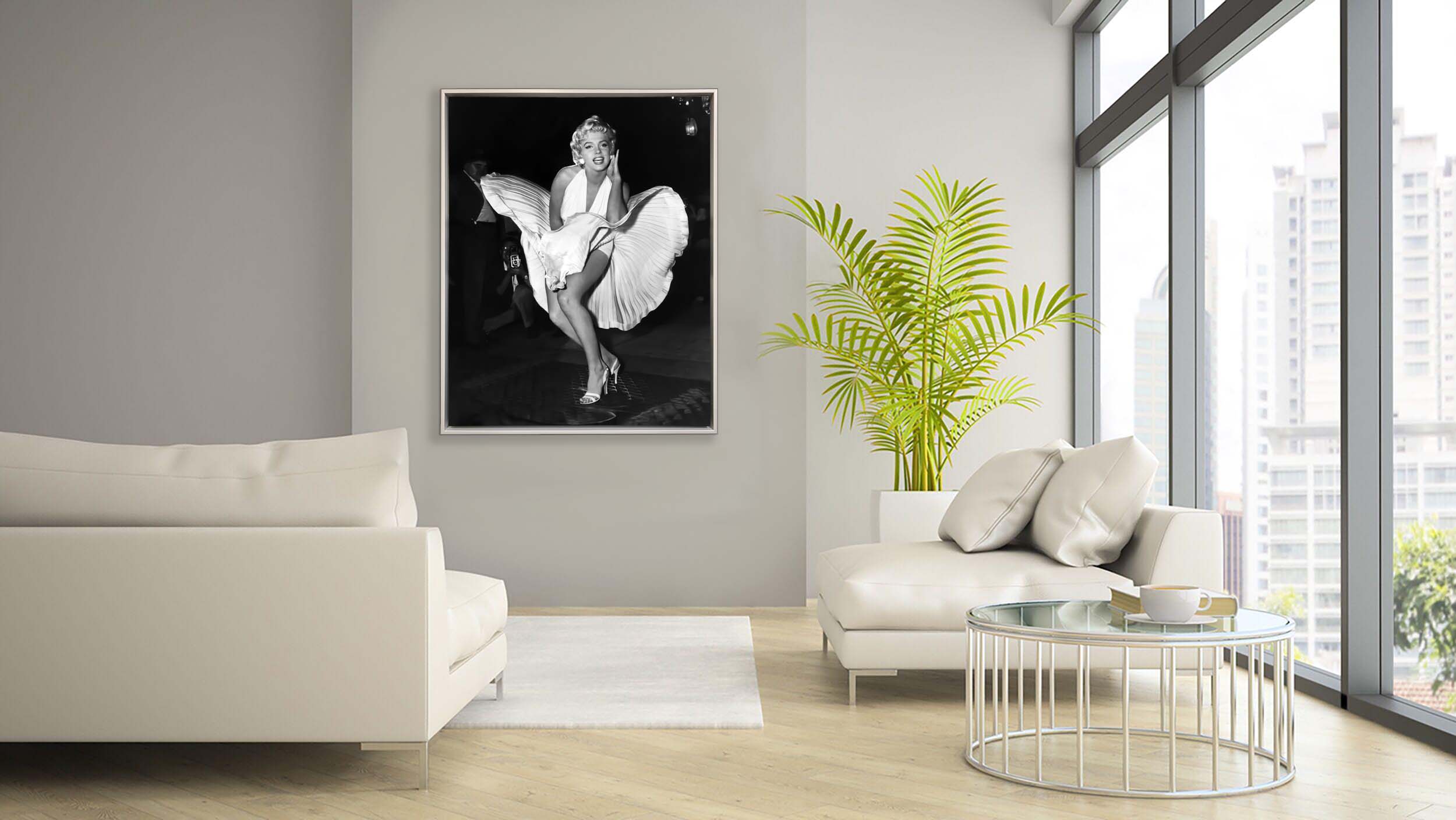 Wall Art-Iconic Scene of Marilynn in White dress- Canvas Print