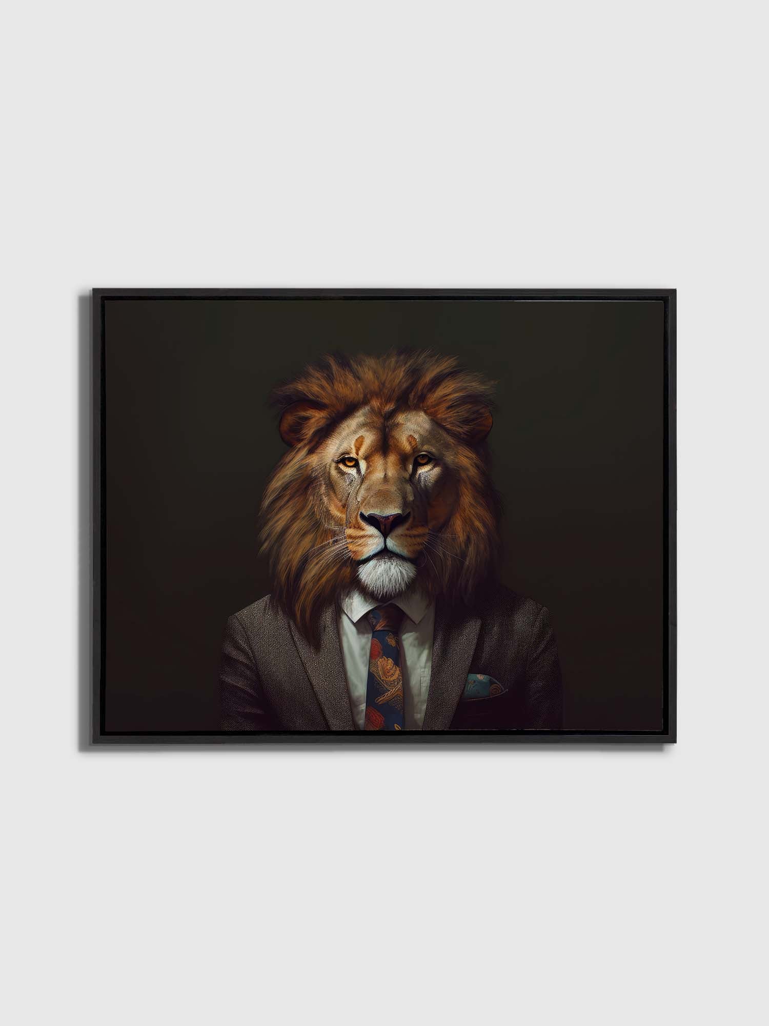 Wall Art-Wildlife Canvas Art - Boss Lion
