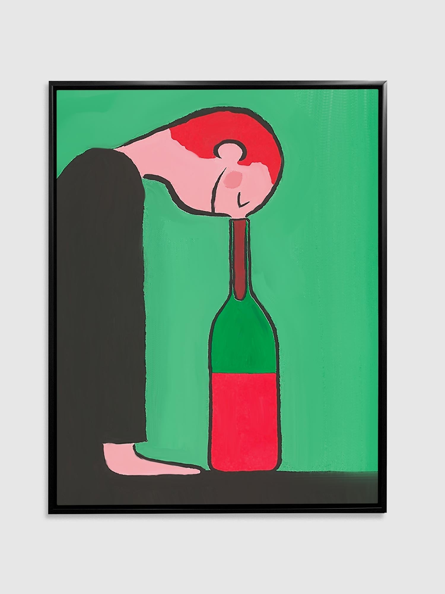 Canvas Wall Art- Enjoyment of wine- Wall Decor