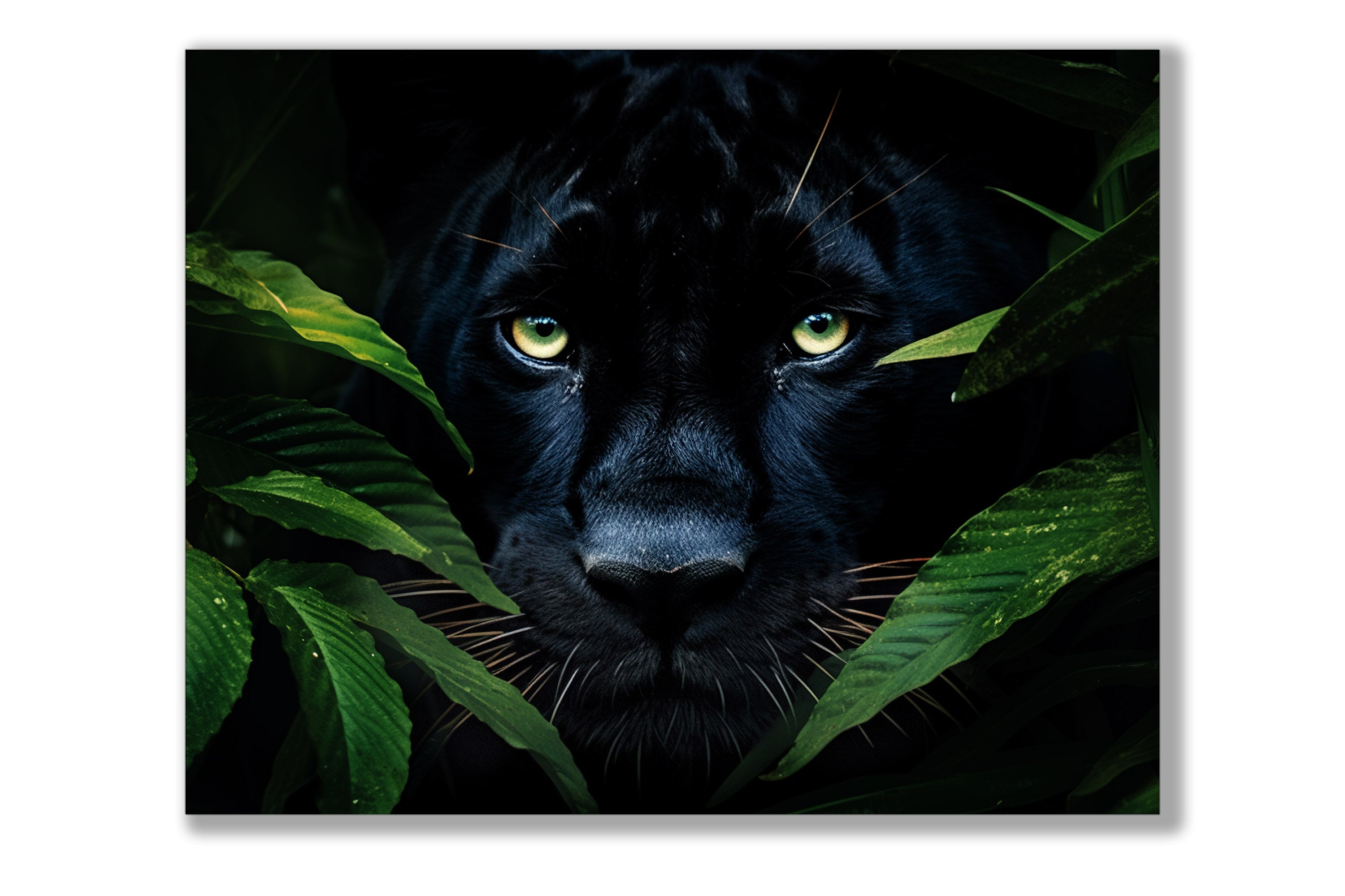 Wildlife Canvas Art - Rare Black Jaguar - Wall Decor-RGB Vanish Wall Artwork 0
