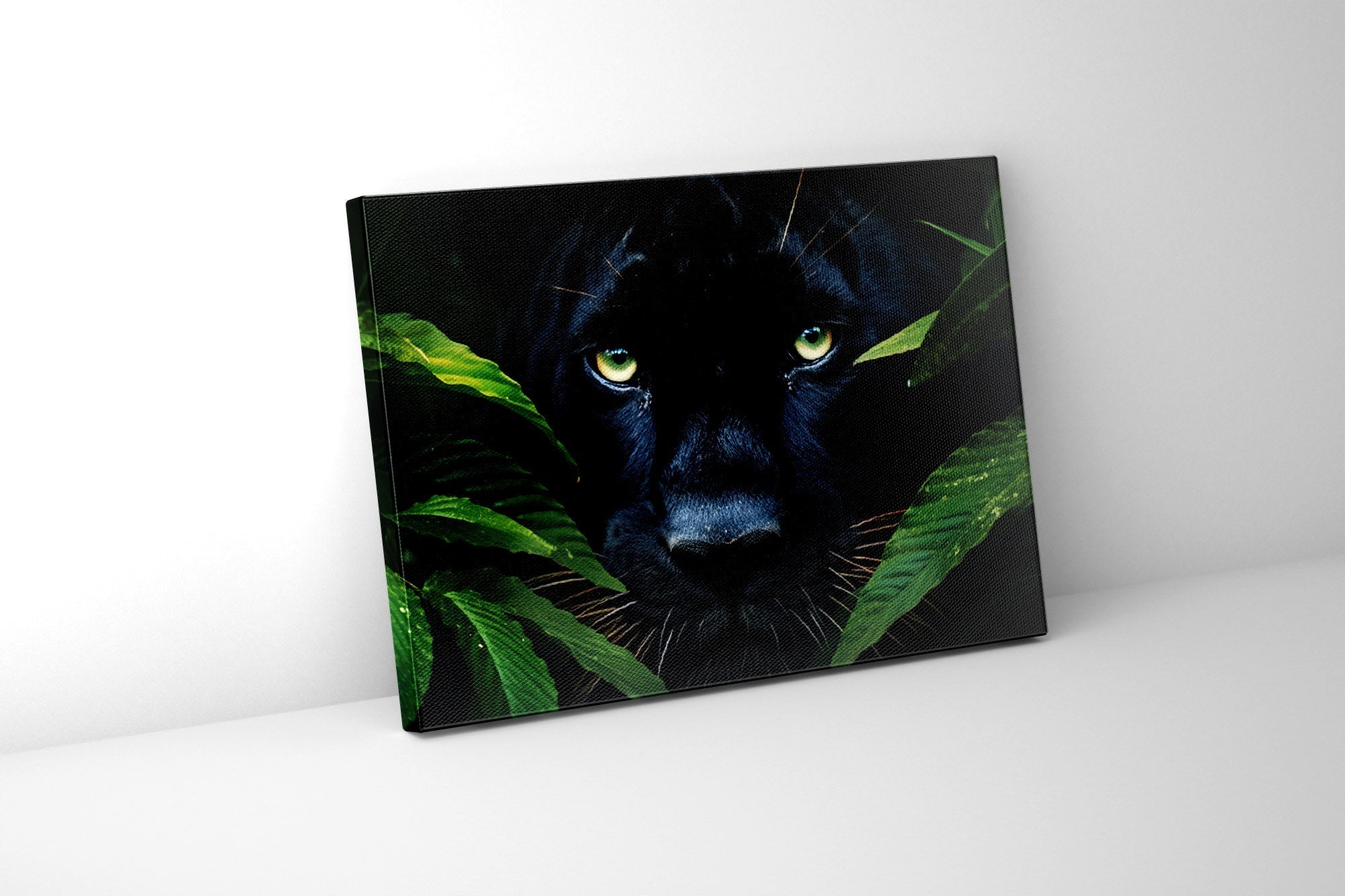 Wildlife Canvas Art - Rare Black Jaguar - Wall Decor-RGB Vanish Wall Artwork 0