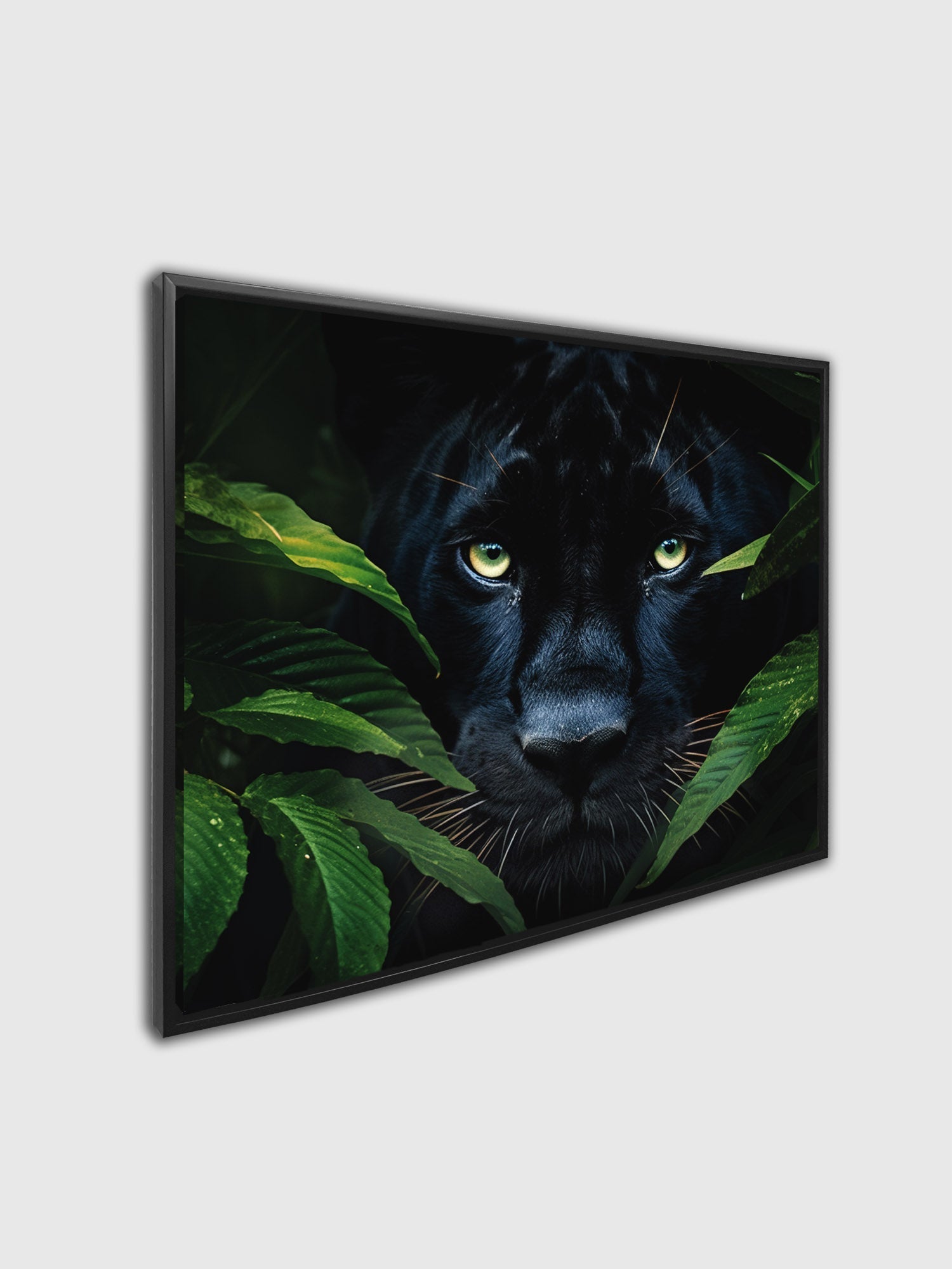 Wildlife Canvas Art - Rare Black Jaguar - Wall Decor-RGB Vanish Wall Artwork 0