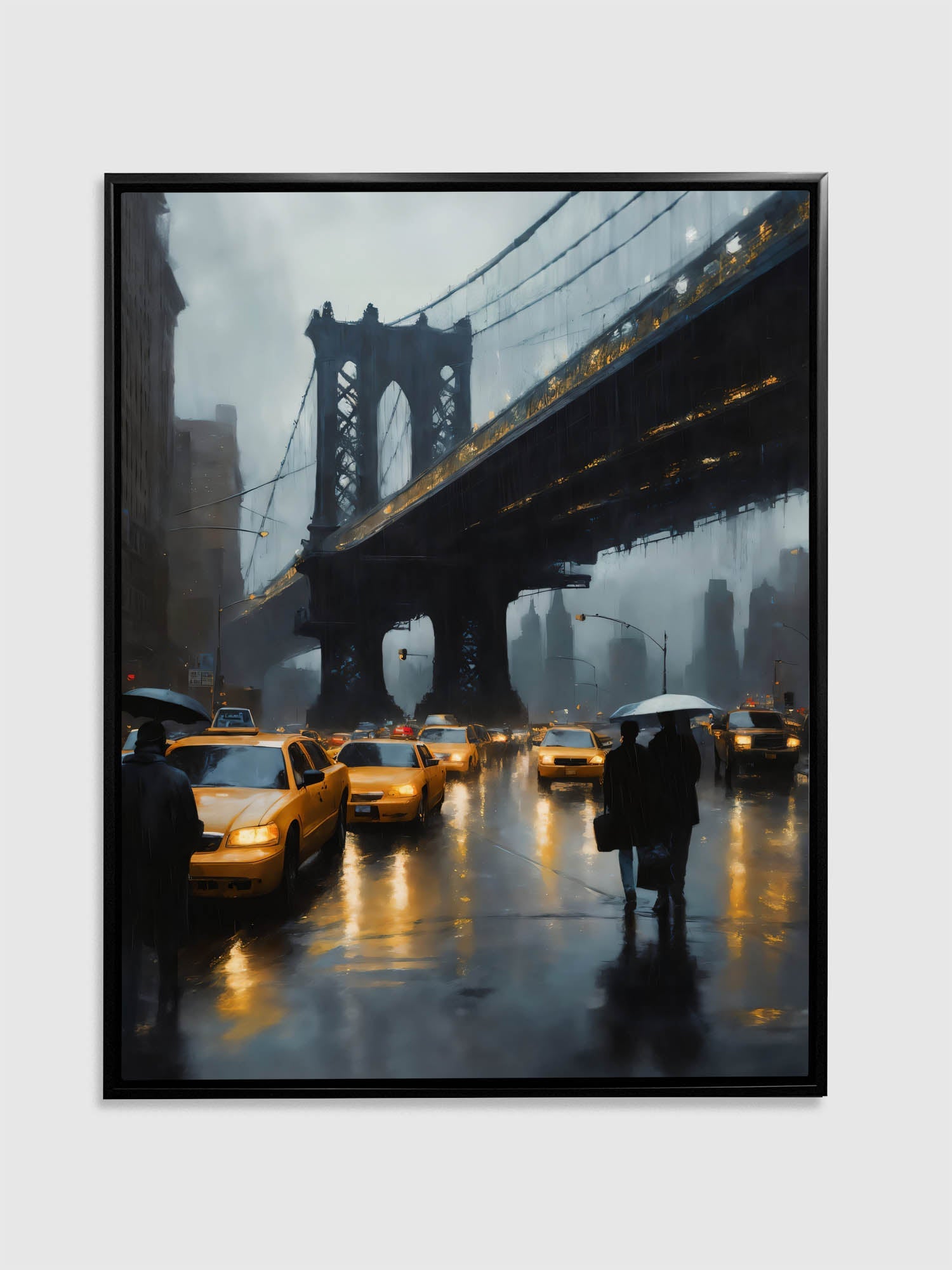 Wall Art-Stylized NYC Bridge Skyline-Canvas Print