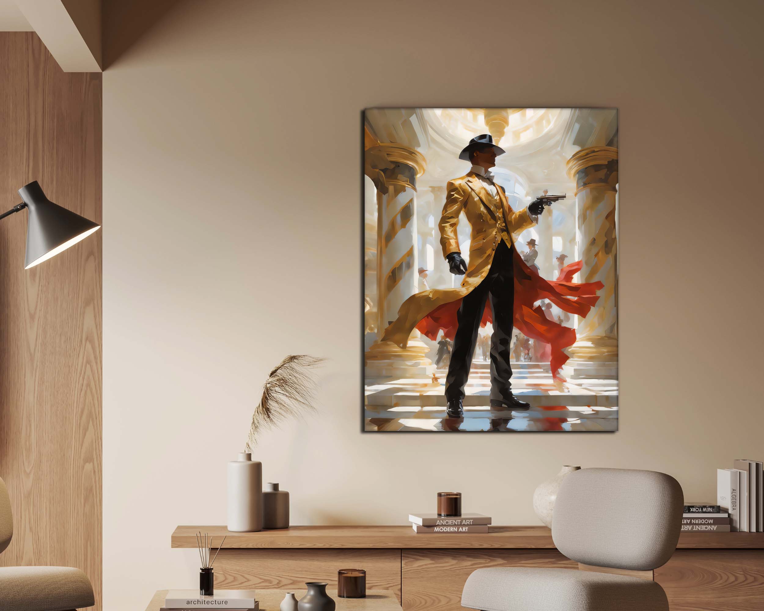 Wall Art-Back to the future Gunslinger -Canvas Printed-Artwork Decor