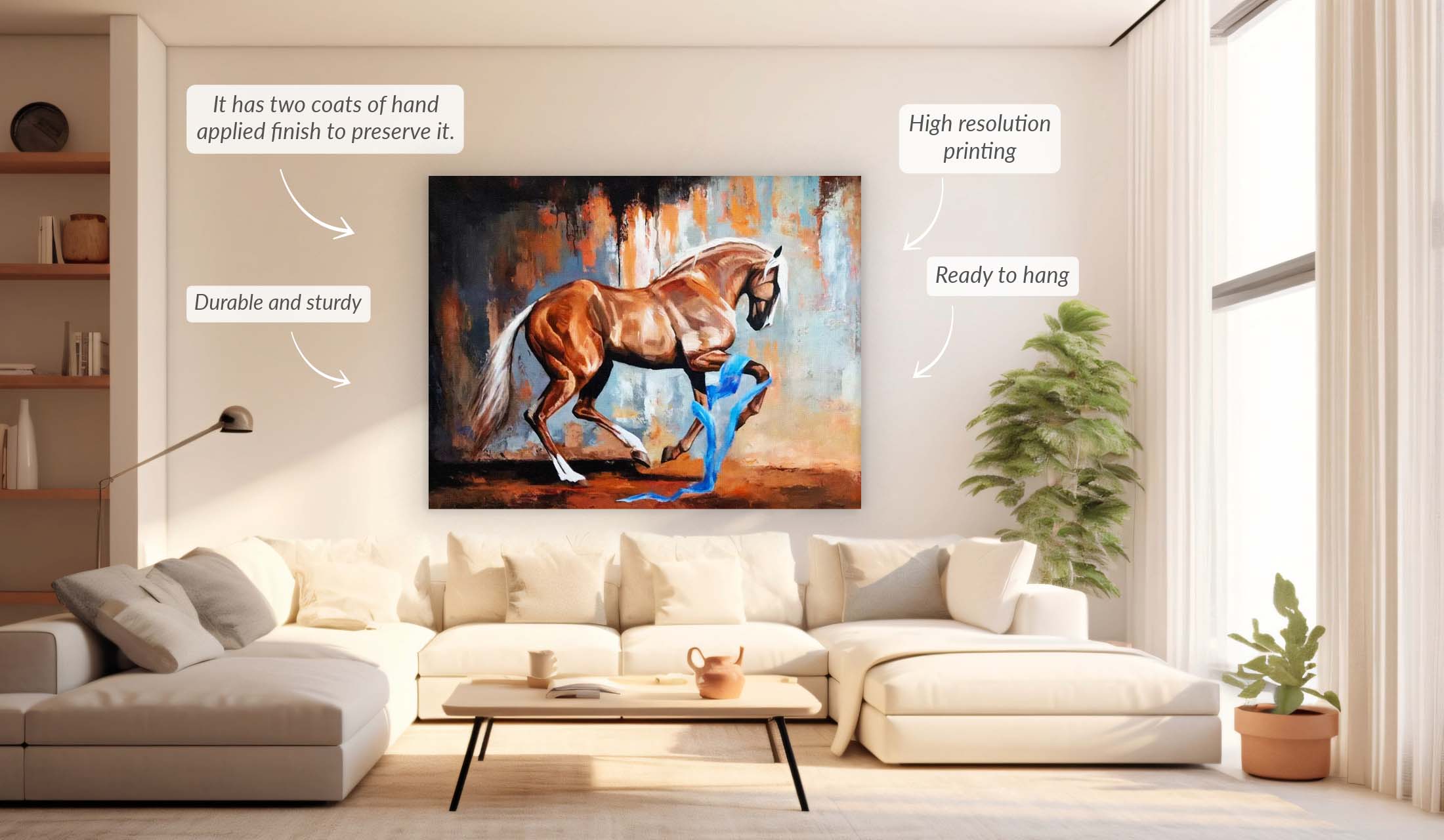 Wall Art-Prancing Horse-Wall Decor