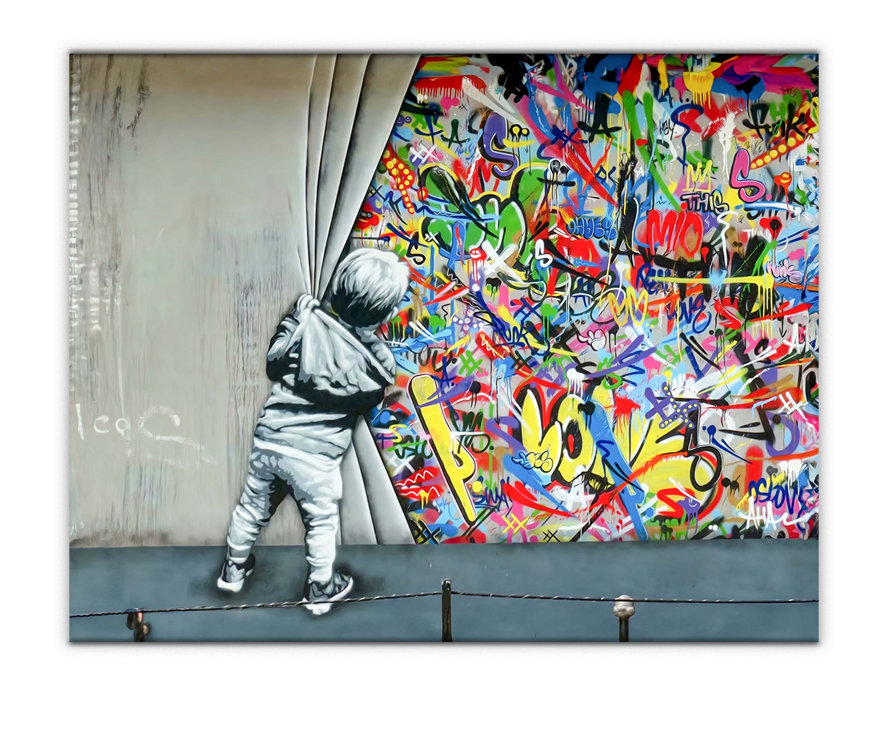 Wall Art Grafitti -Canvas Printed-Artwork Decor