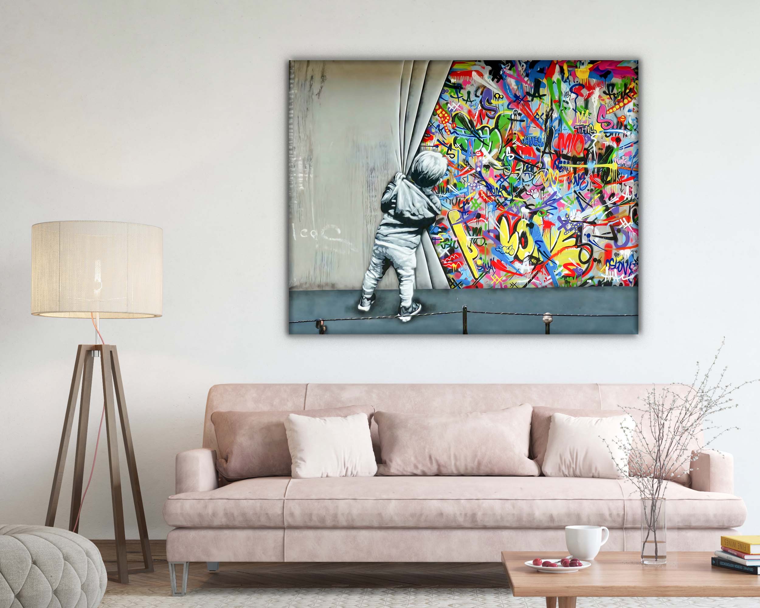 Wall Art Grafitti -Canvas Printed-Artwork Decor