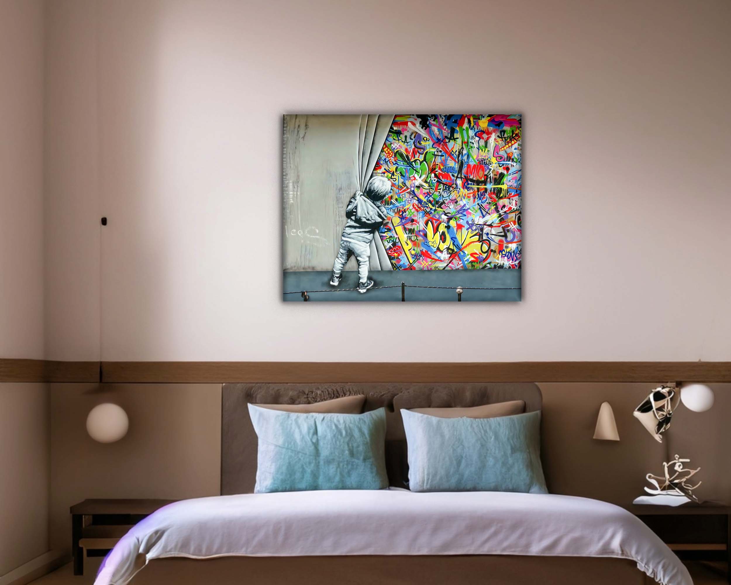 Wall Art Grafitti -Canvas Printed-Artwork Decor