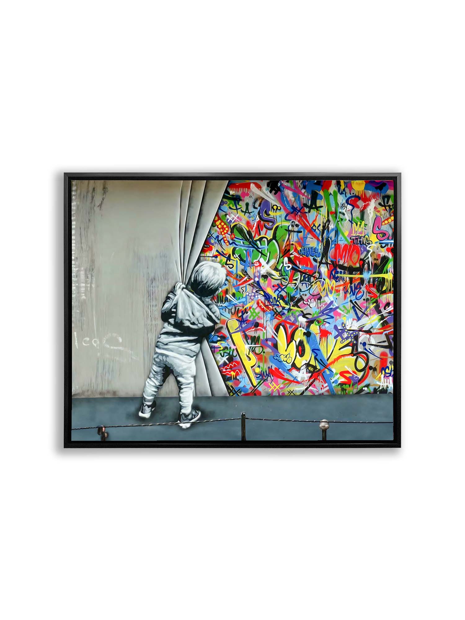 Wall Art Grafitti -Canvas Printed-Artwork Decor