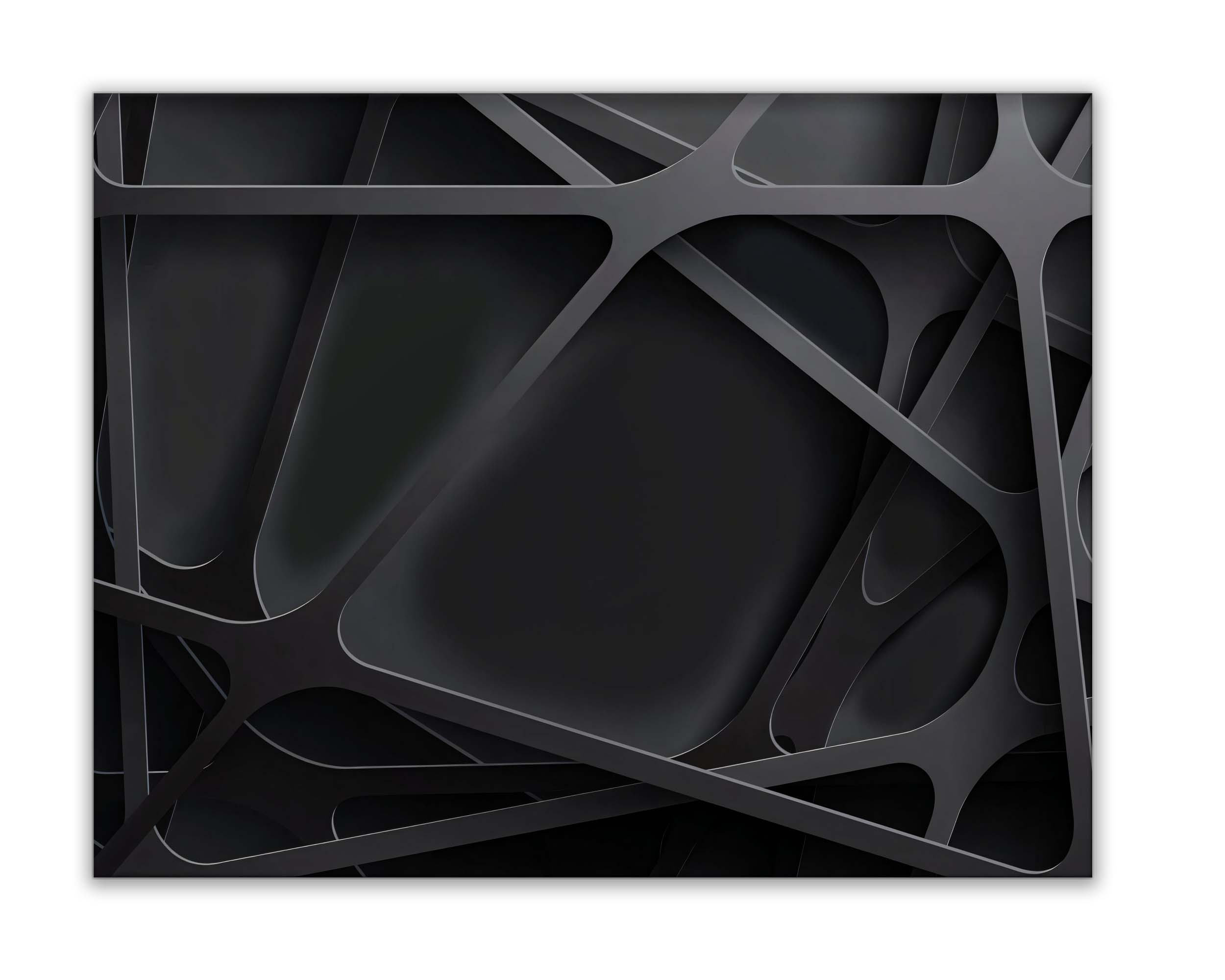 Wall Art-3 D Black-Canvas Printed-Artwork